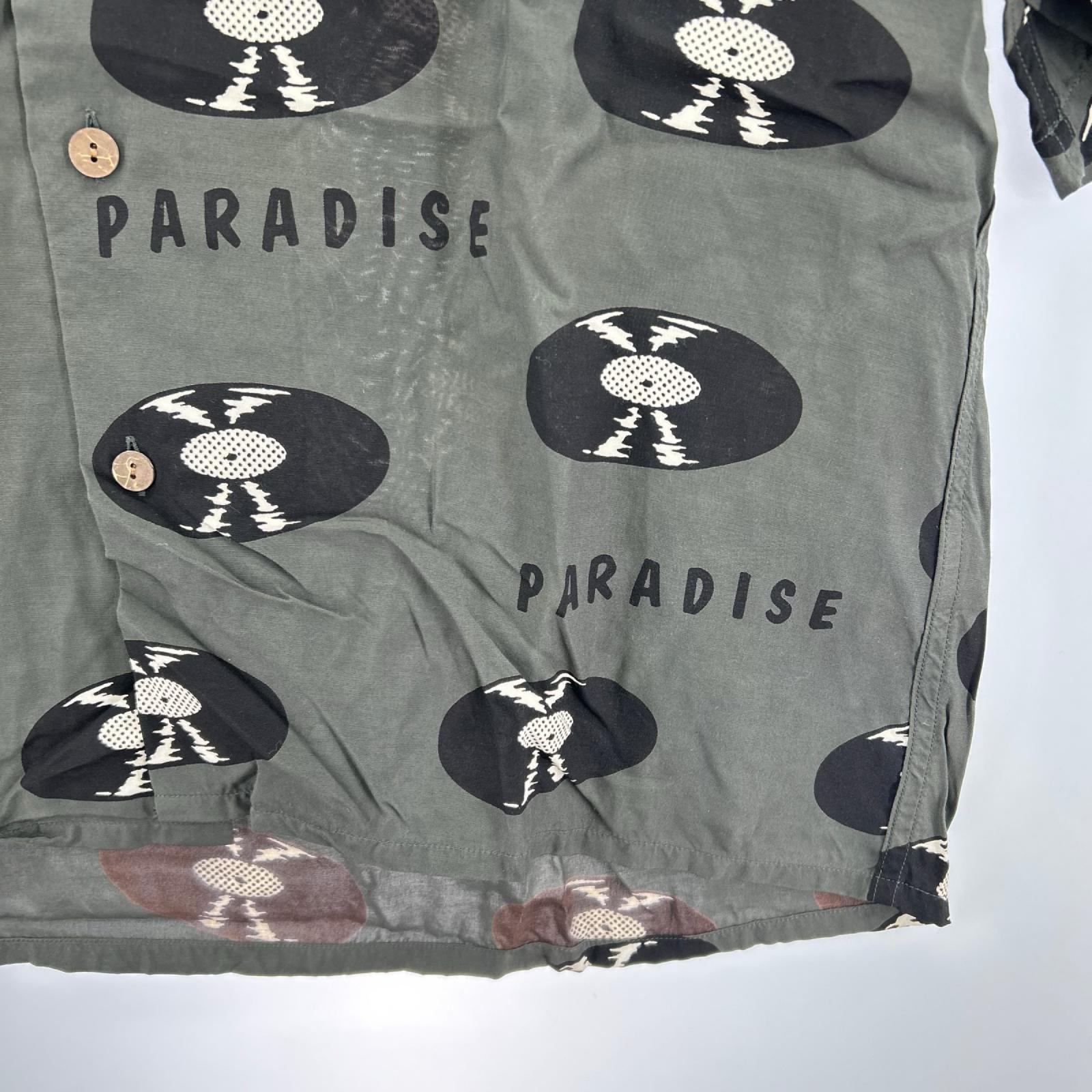 半袖シャツ WACKO MARIA RECORDS HAWAIIAN SHIRT アロハシャツ S 緑 S グリーン