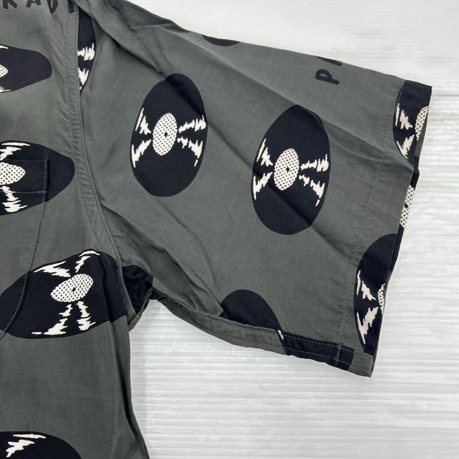 半袖シャツ WACKO MARIA RECORDS HAWAIIAN SHIRT アロハシャツ S 緑 S グリーン