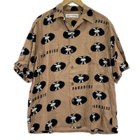 半袖シャツ WACKO MARIA RECORDS HAWAIIAN SHIRT アロハシャツ M 茶 M ブラウン