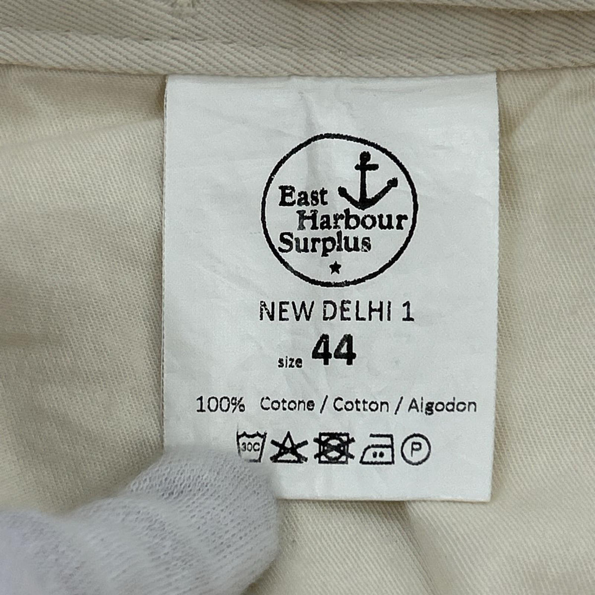 パンツ East Harbour Surplus/NEW DELHI 1/44 44 ホワイト
