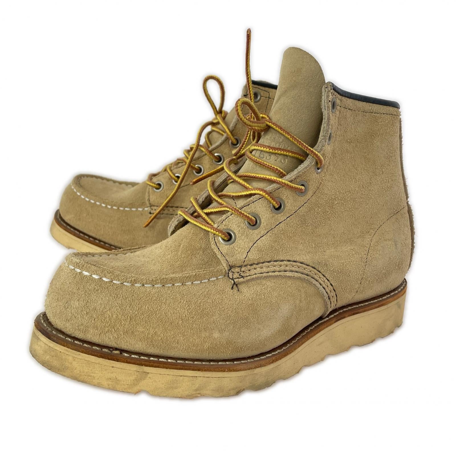 ブーツ RED WING 97年製 8173 羽根刺繍 モックトゥ アイリッシュセッター ベージュ