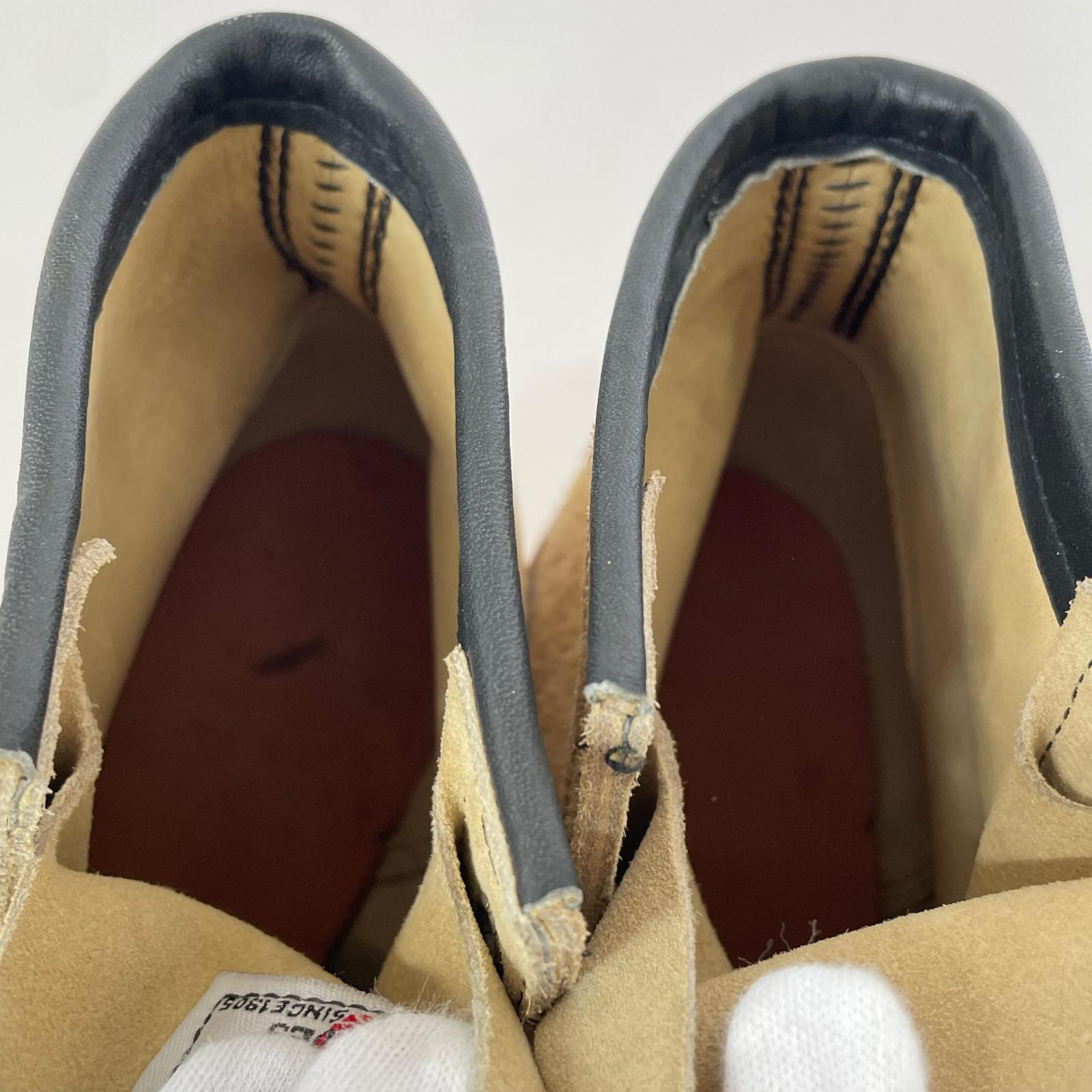 ブーツ RED WING 97年製 8173 羽根刺繍 モックトゥ アイリッシュセッター ベージュ