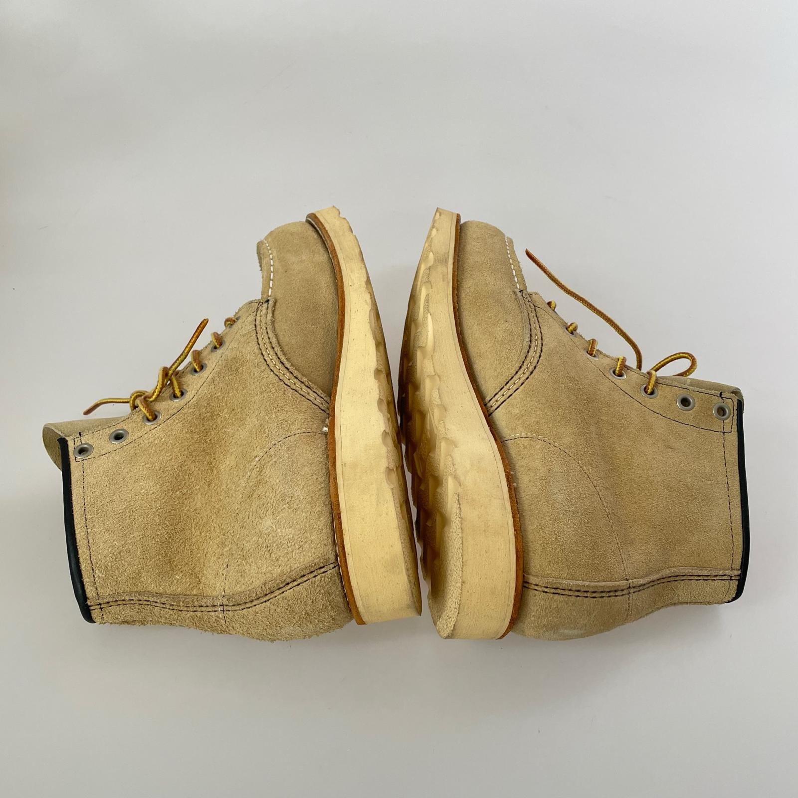 ブーツ RED WING 97年製 8173 羽根刺繍 モックトゥ アイリッシュセッター ベージュ