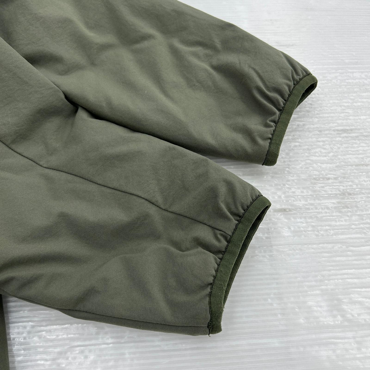 ジャケット 中綿 ベルテッド ライトパフコート カーキ (F) カーキ