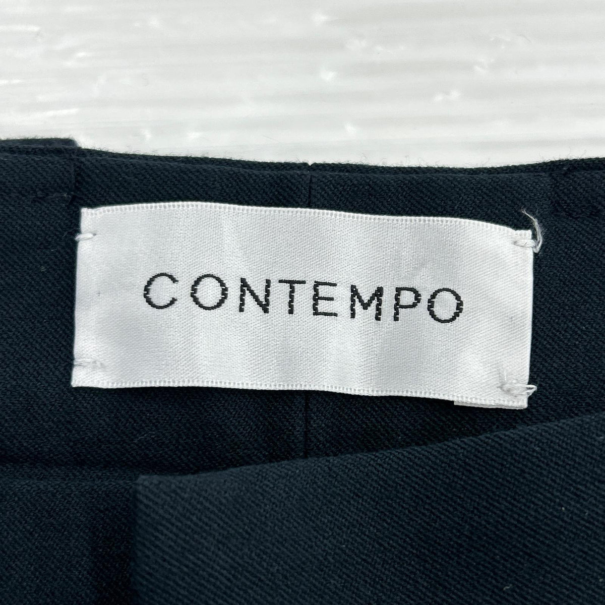 パンツ CONTEMPO 2WAYパンツ パイプドステム ネイビー(S) S ネイビー