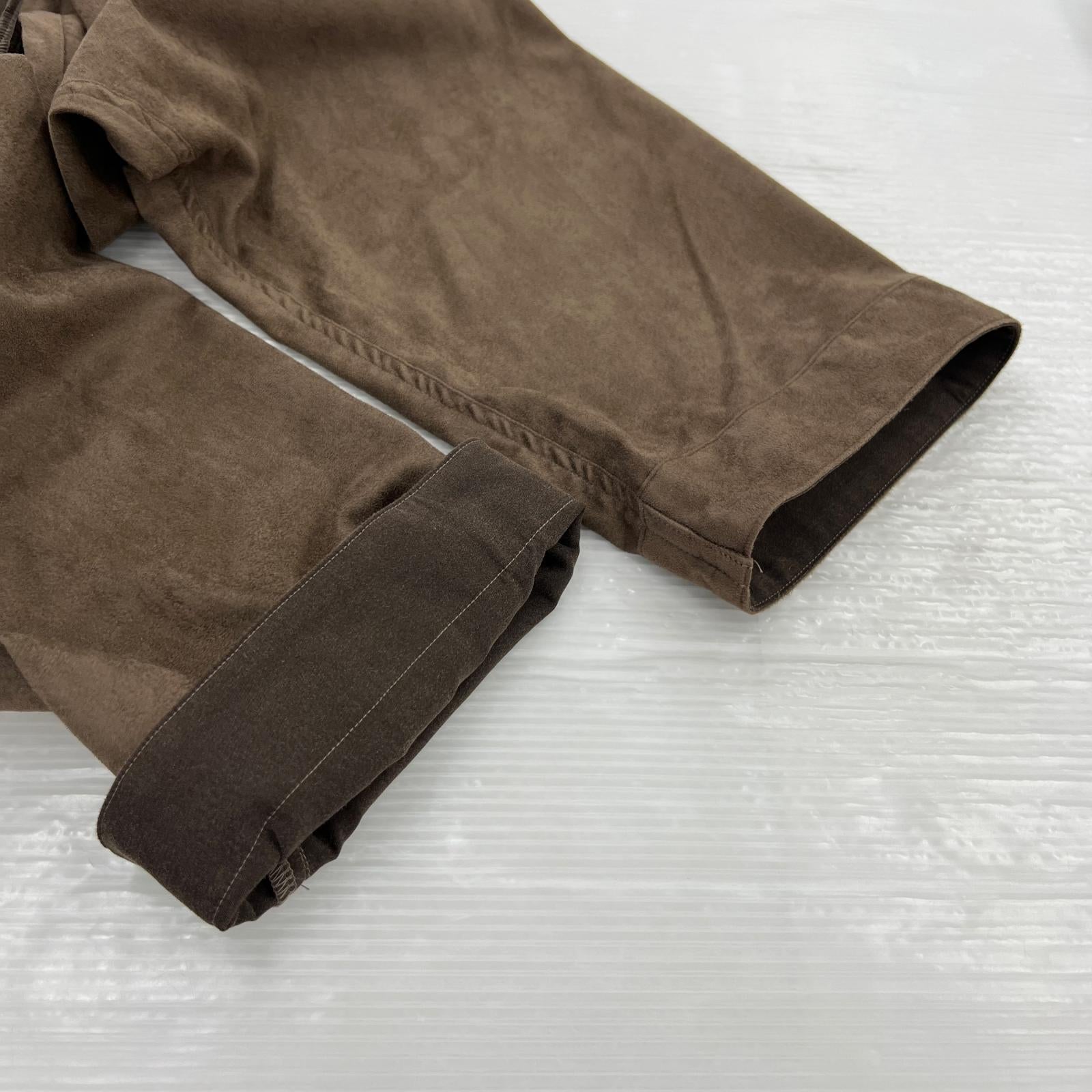 ジャケット SYNTHE19AW TIC SUEDE LONG SHIRT CARDIGAN S ブラウン