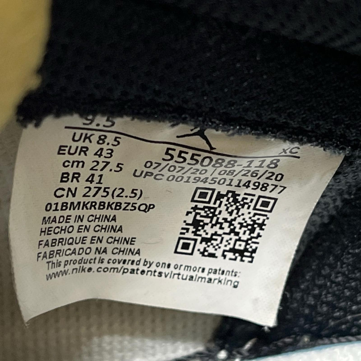 スニーカー Air Jordan 1 High OG 黄 (27.5) 27.5cm (US9 1/2 UK9 EU45) マルチカラー