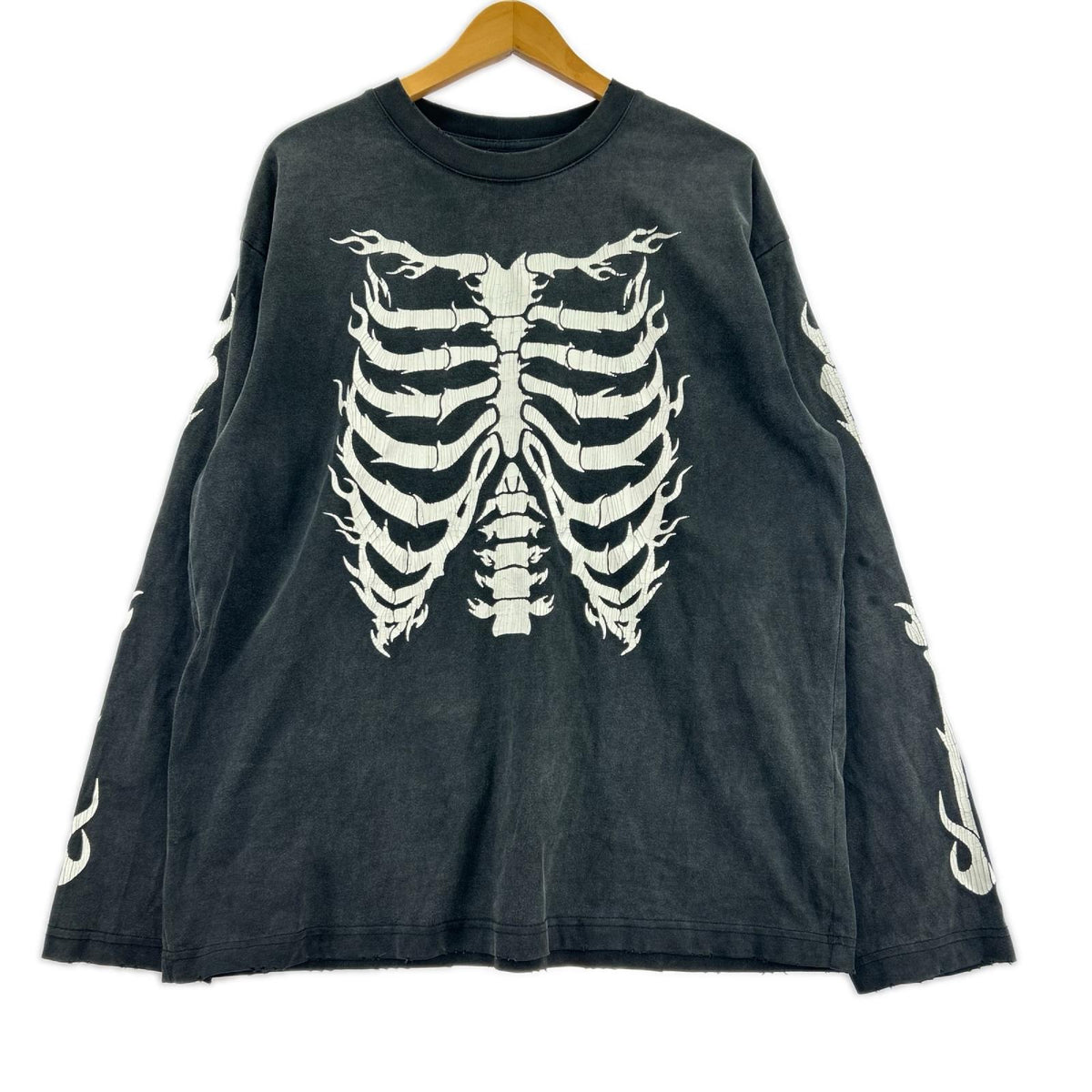 長袖Tシャツ SUPPLIER Fire Bones Long Sleeve Tee (L) L ブラック