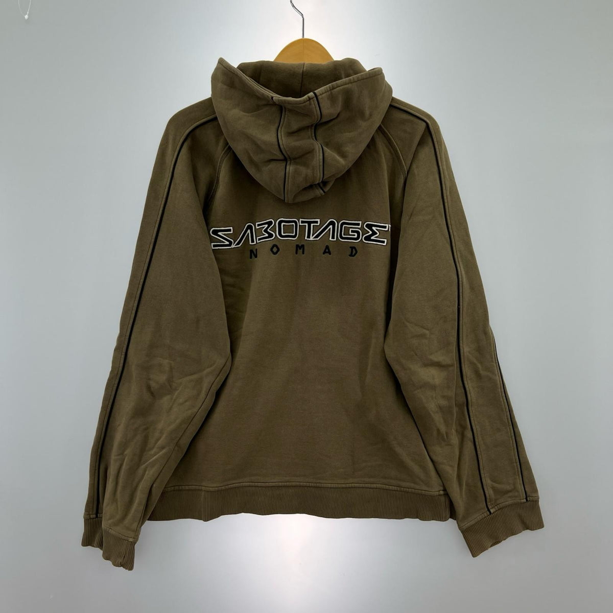 パーカー 90s SABOTAGE ジップパーカー L ブラウン