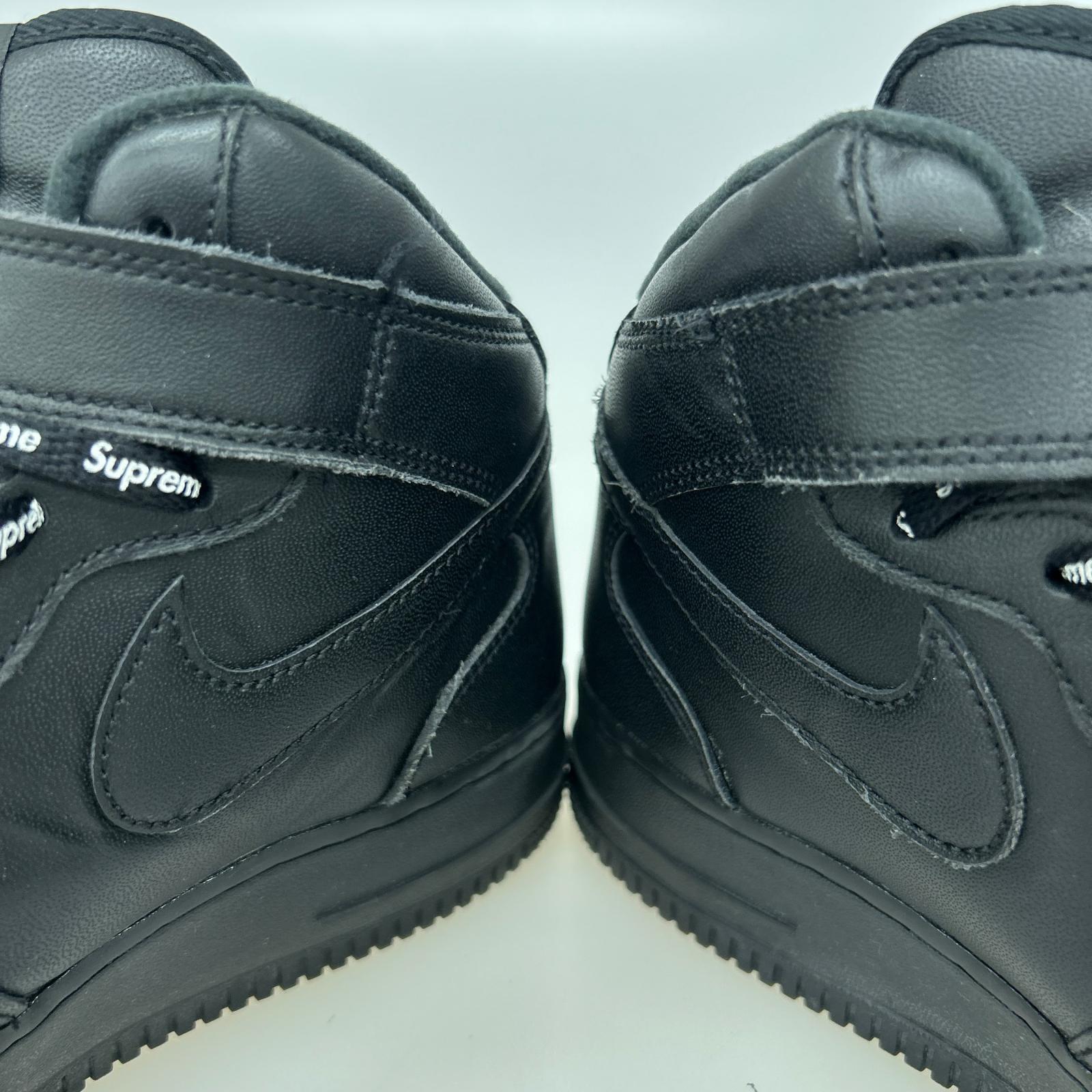 スニーカー AIR FORCE 1 MID BLACK 26.5cm 26.5cm (US8 1/2 UK8 EU43) ブラック