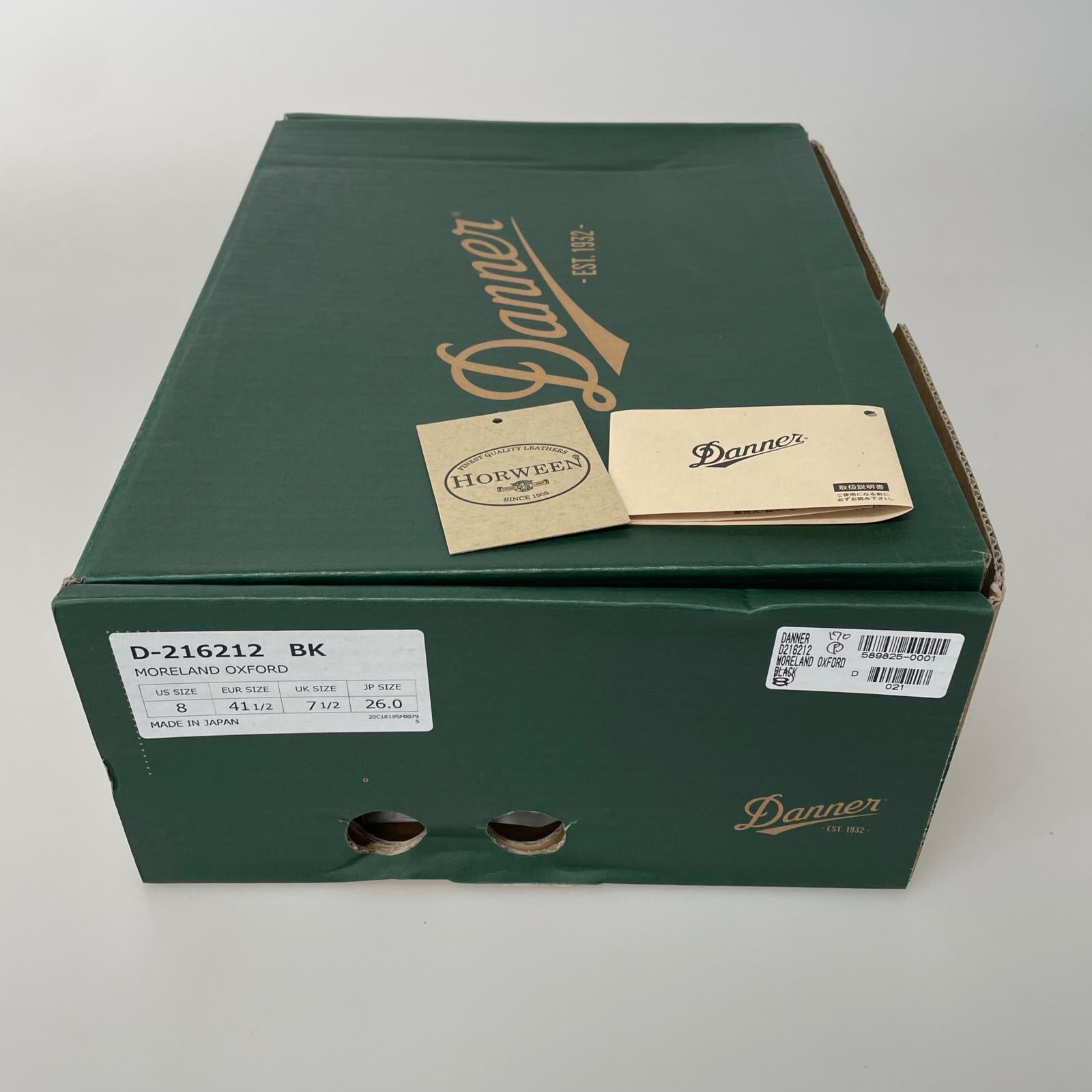 シューズ MORELAND OXFORD/8/D-216212 ブラック