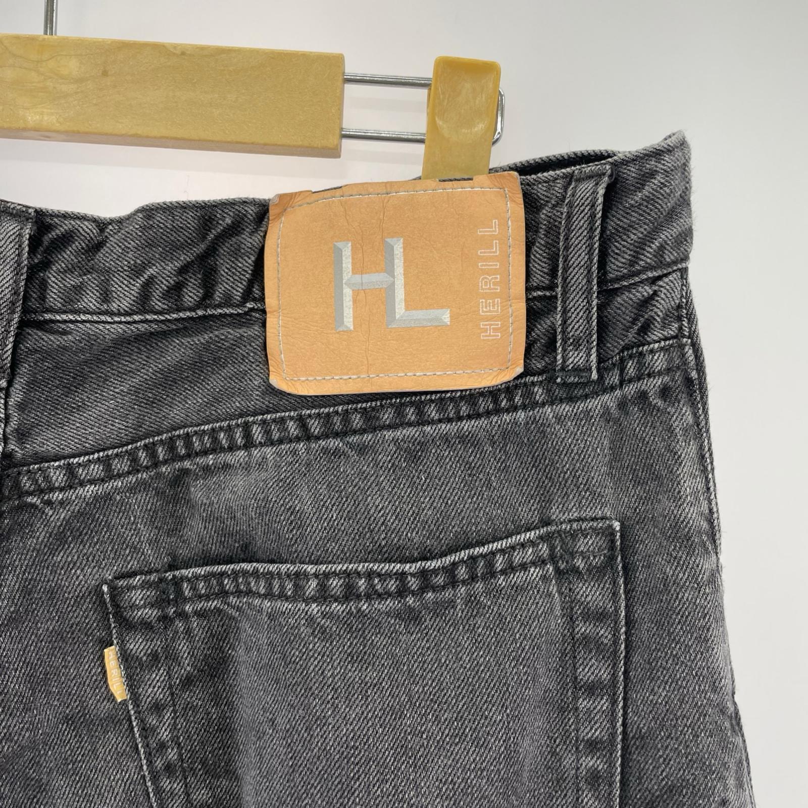 デニムパンツ HERILL 26SS Linen Denim 4PK リネンデニムパンツ 3 黒