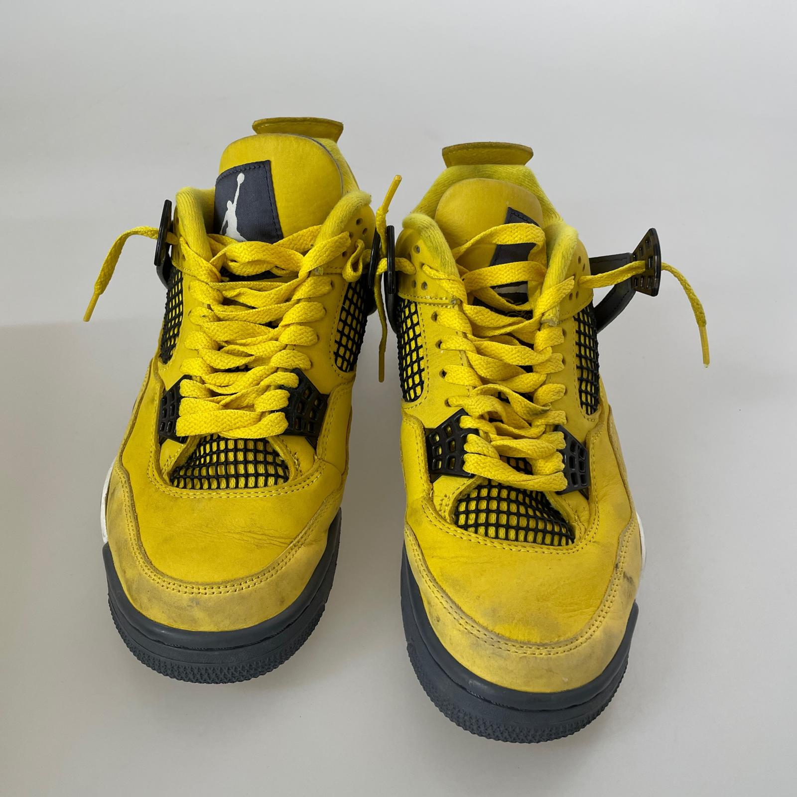 スニーカー nike air jordan 4 retro lightning 25cm (US7 UK6 1/2 EU40) イエロー
