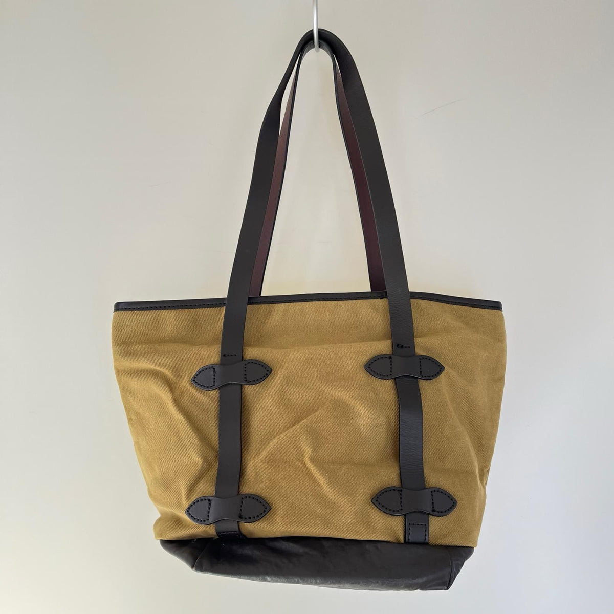 その他バッグ レザー切替/キャンバス/トート/ベージュ ベージュ