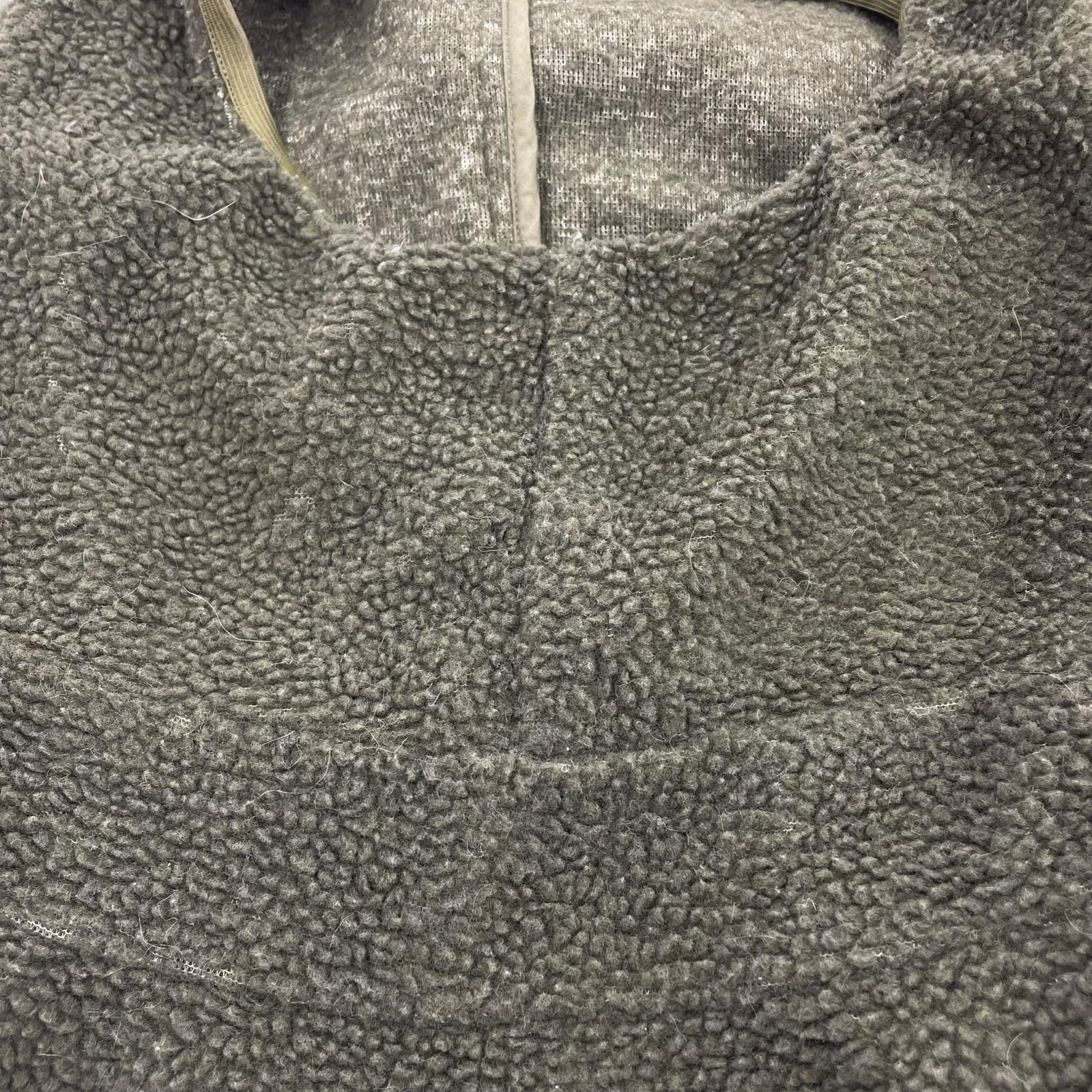 スウェット HAWKWOOD MERCANTILE ミリタリボアパーカー カーキ M M カーキ
