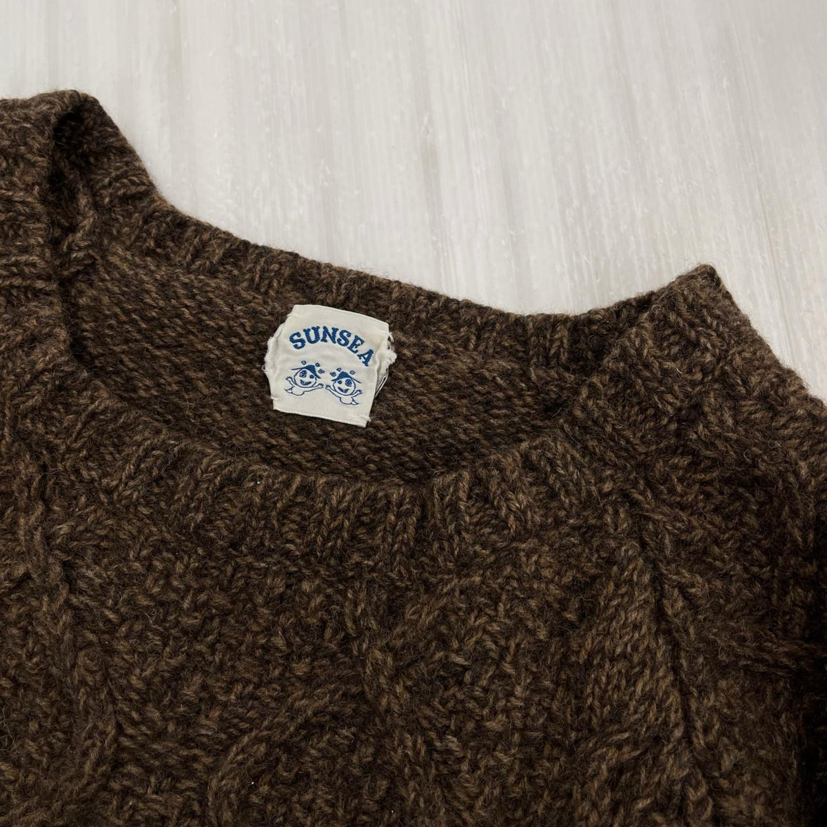 ニット 12AW フィッシャーマンセーター 3 ブラウン 3 ブラウン