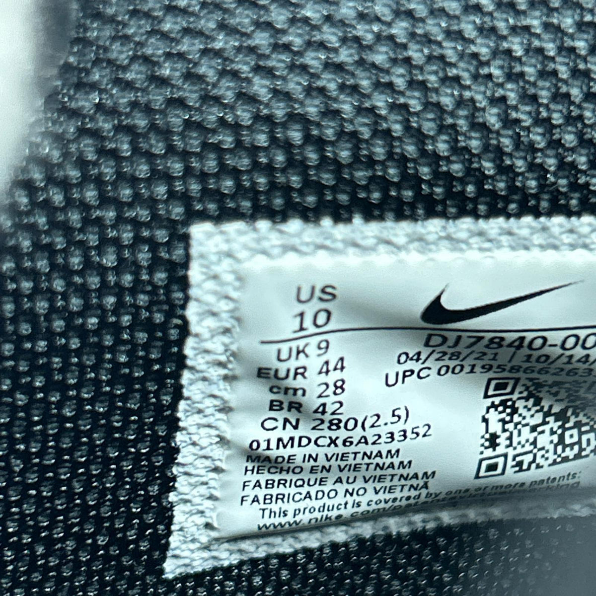 スニーカー AIR FORCE 1 '07 MID SP DJ7840-001 28cm ブラック 28cm (US10 UK9 1/2 EU46) ブラック