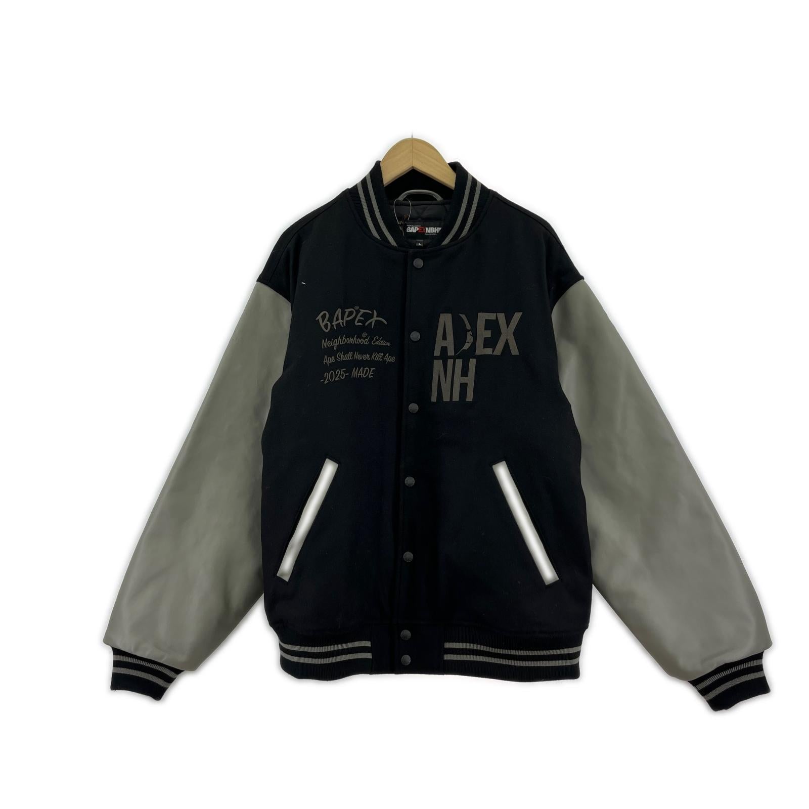 ジャケット BAPEXNBHD VARSITY JACKET 242NOAPN-JKM04S L
