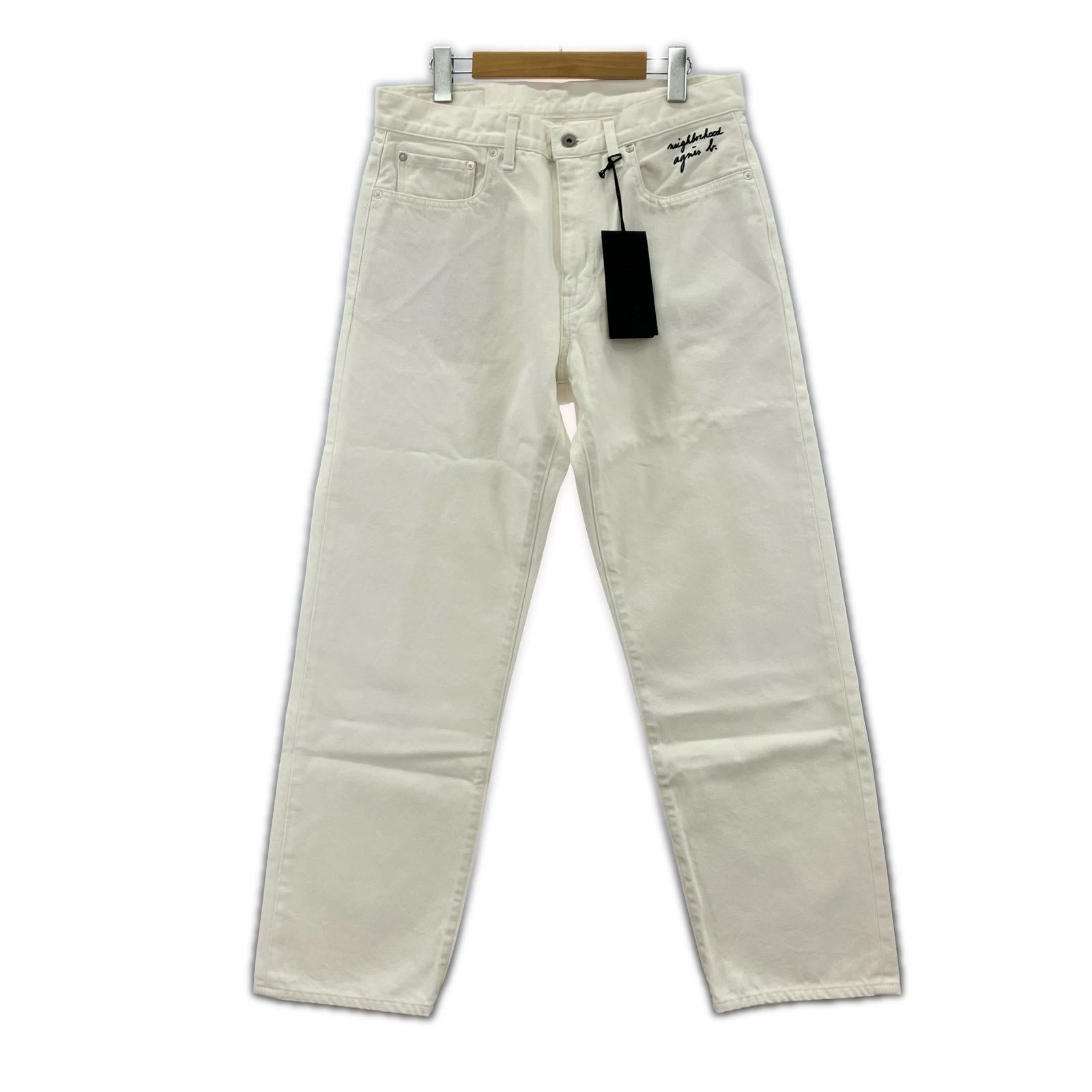 パンツ 25SS STRAIGHT PANTS 2527270N-PTM02 (L) 白 L ホワイト