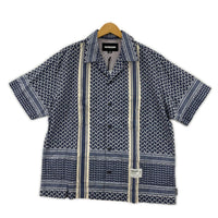 半袖シャツ SHEMAGH PATTERN SHIRT SS261TSNH-SHM12 L ネイビー