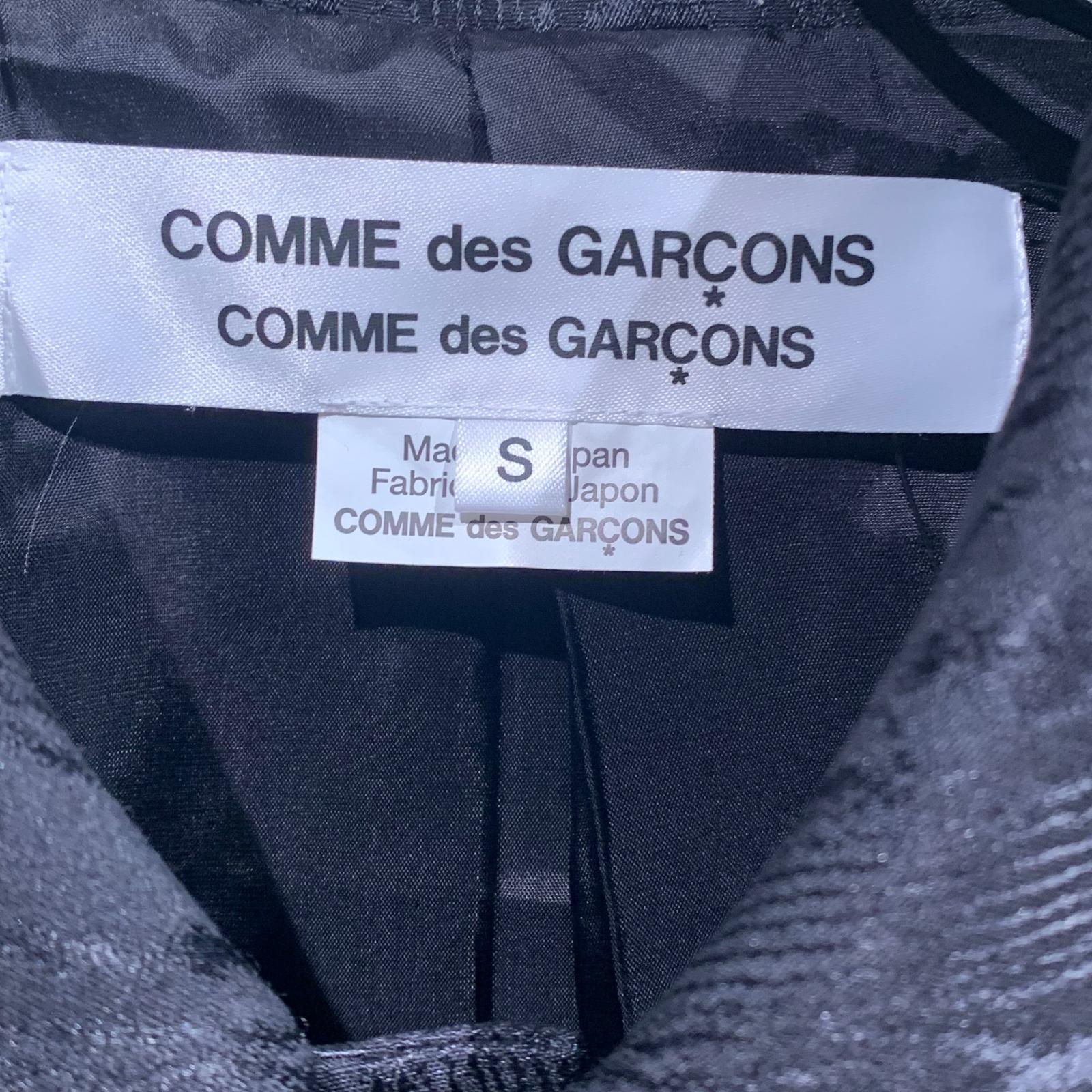 ジャケット COMME des GARCONS 25SS モアレ柄ラウンドカラージャケット S
