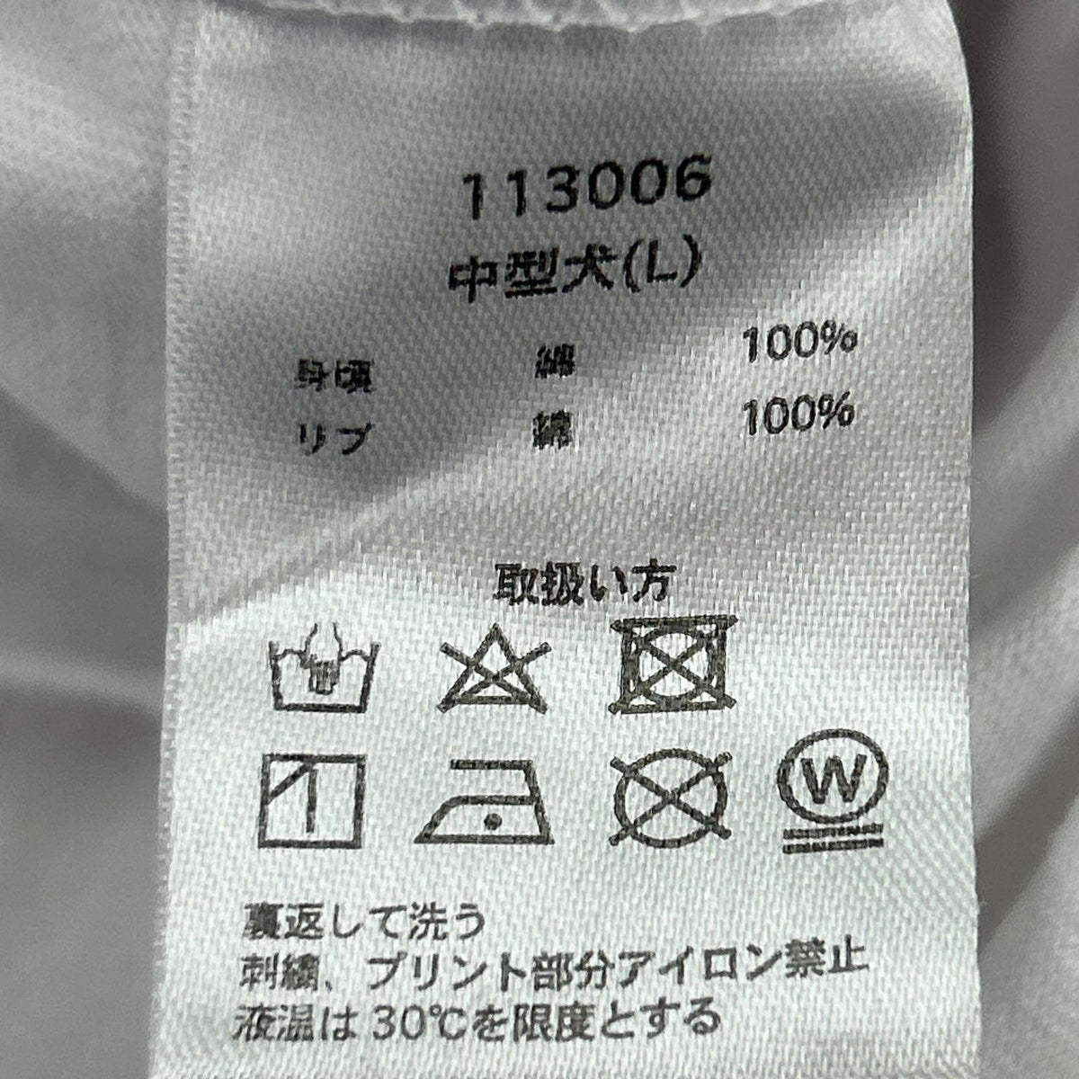 長袖Tシャツ /ホワイト L ホワイト