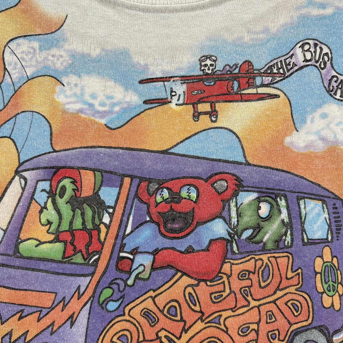半袖Tシャツ 90s LIQUID BLUE サマー・オブ・ラブデザイン L マルチカラー