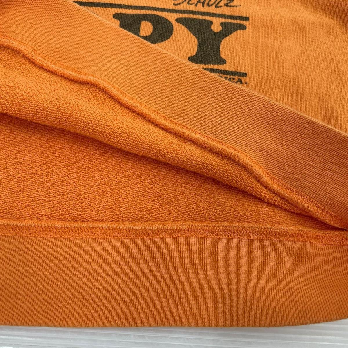 半袖Tシャツ PEANUTS Snoopy S/S Sweat Orange L L オレンジ