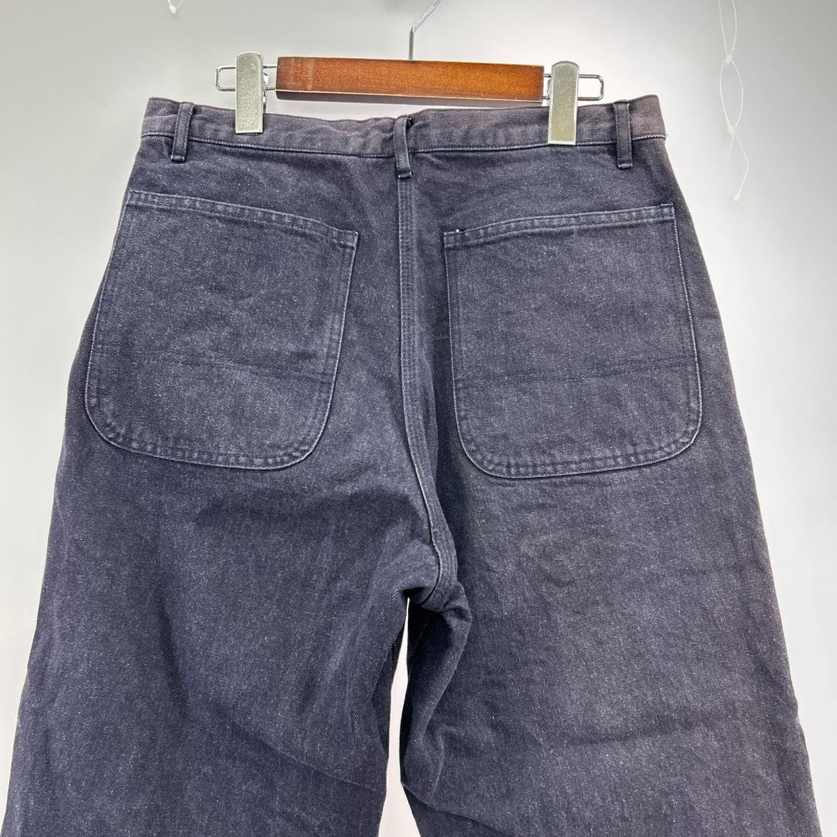 デニムパンツ HOMME PLUS AD2001 ラインデニム 紺 M ネイビー