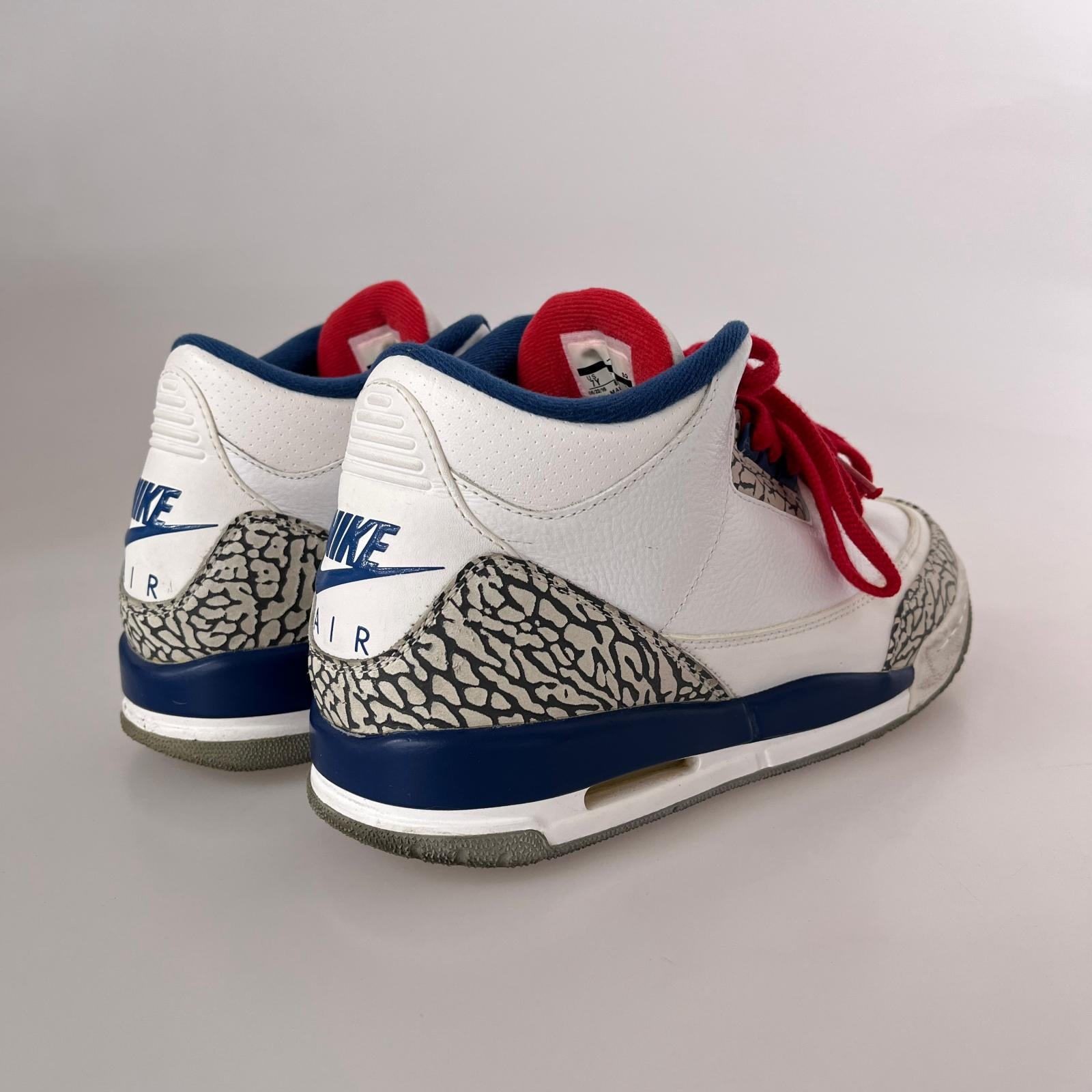 スニーカー AIR JORDAN 3 GS True Blue 25.0cm 25cm (US7 UK6 1/2 EU40) ホワイト