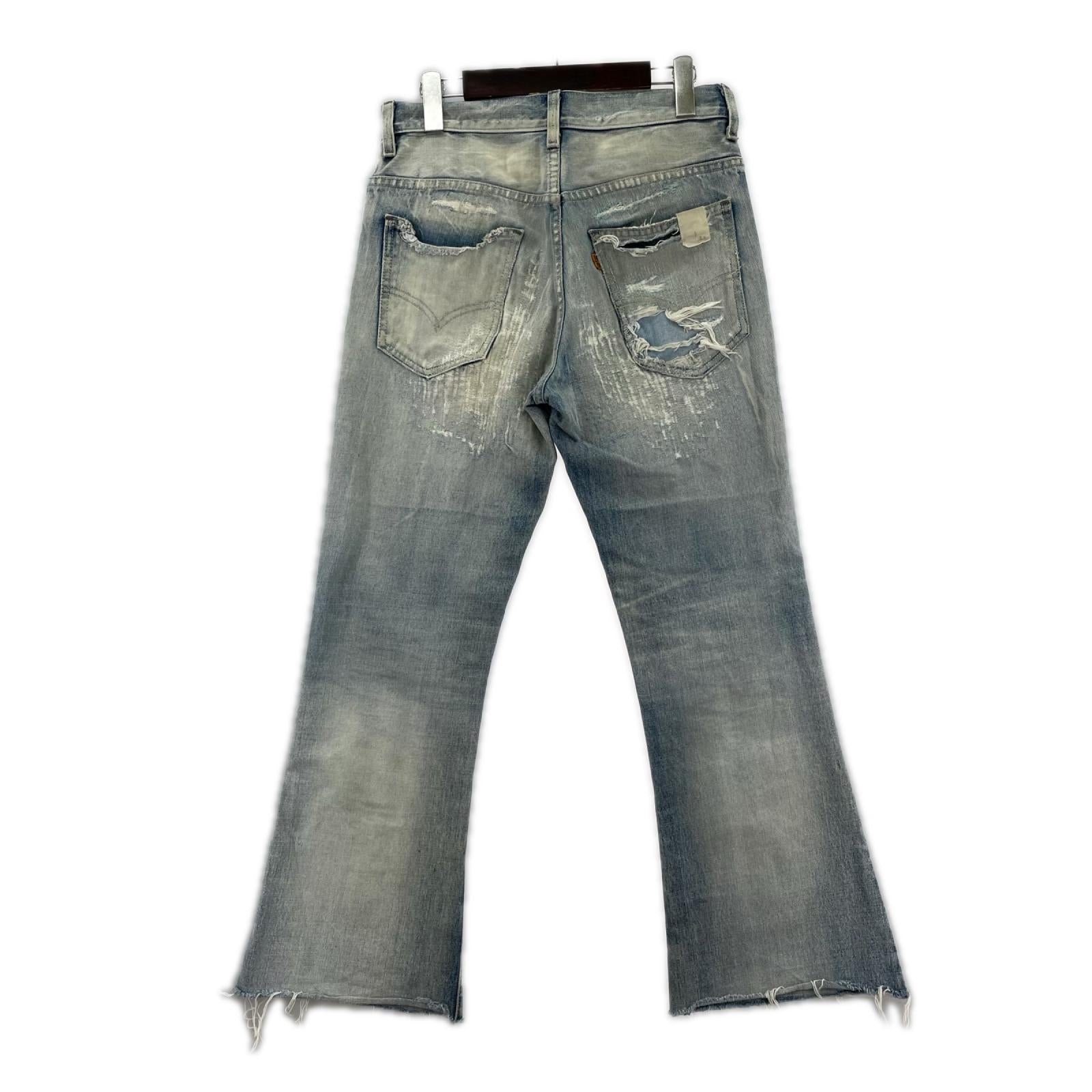 デニムパンツ × N.HOOLYWOOD オレタブ リメイク加工フレアデニム 29 29 ブルー