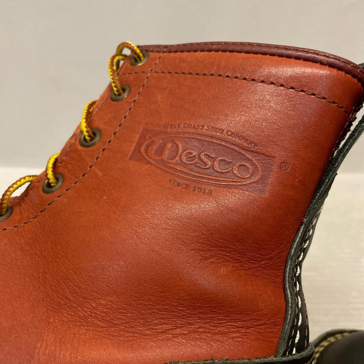 ブーツ WESCO カスタム ジョブマスター ブーツ 茶×黒 28cm (US10 UK9 1/2 EU46)