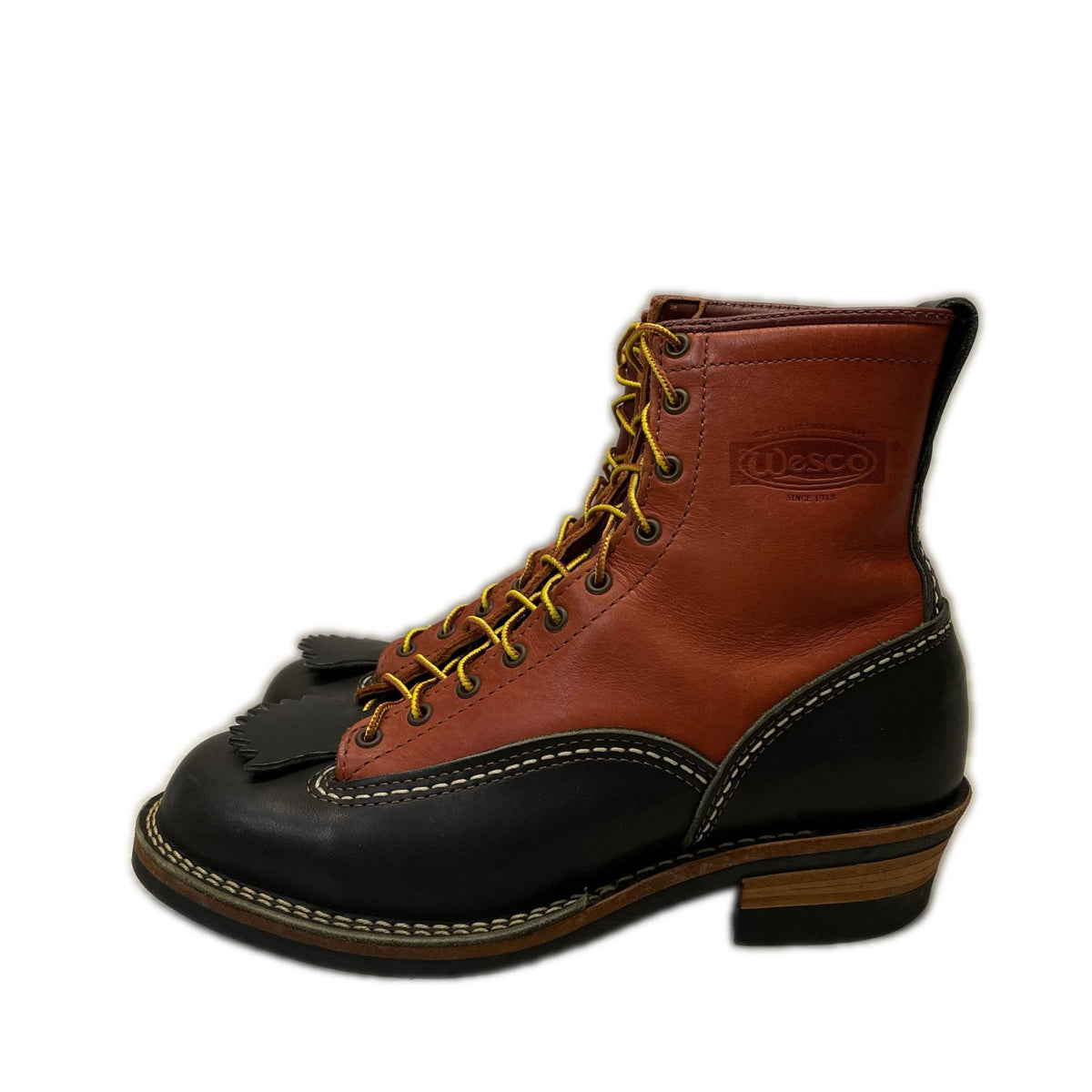 ブーツ WESCO カスタム ジョブマスター ブーツ 茶×黒 28cm (US10 UK9 1/2 EU46)
