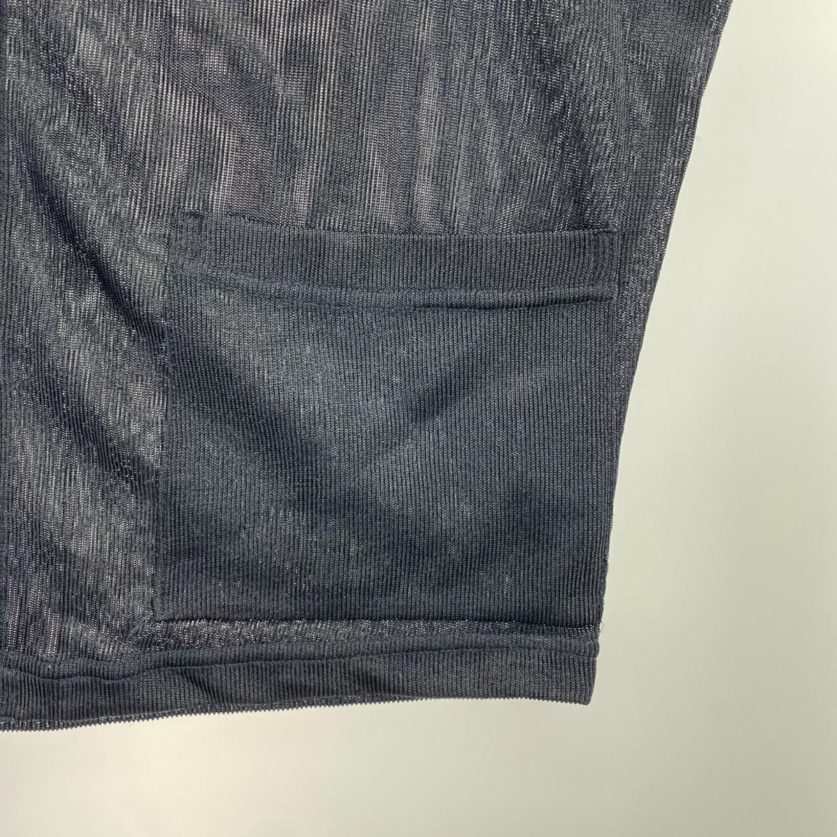 長袖シャツ Y's 茶タグ00ss ナイロンニットジレ ネイビー