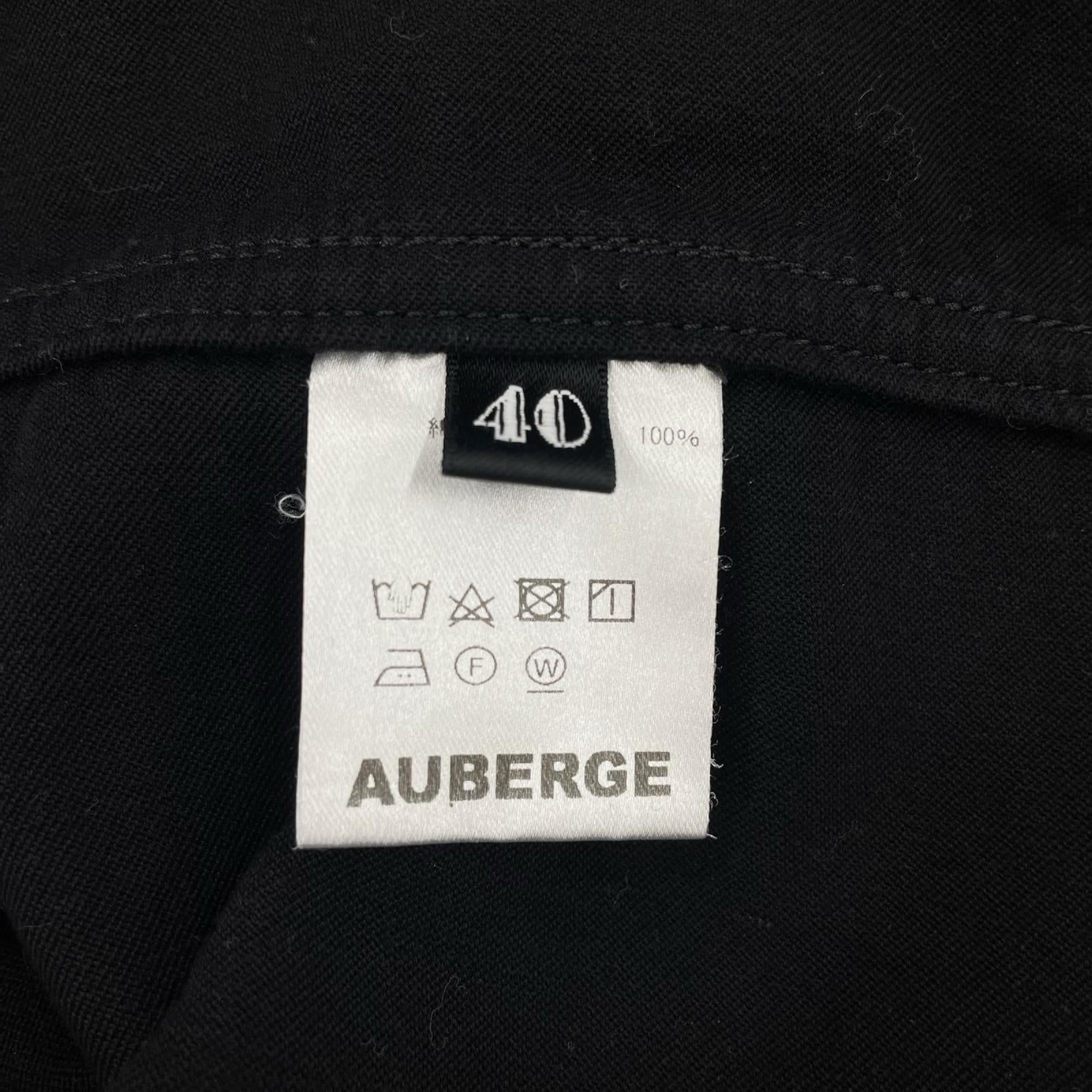 ジャケット AUBERGE MC CHARBON ブラックモールスキンジャケット 40 黒 40 ブラック