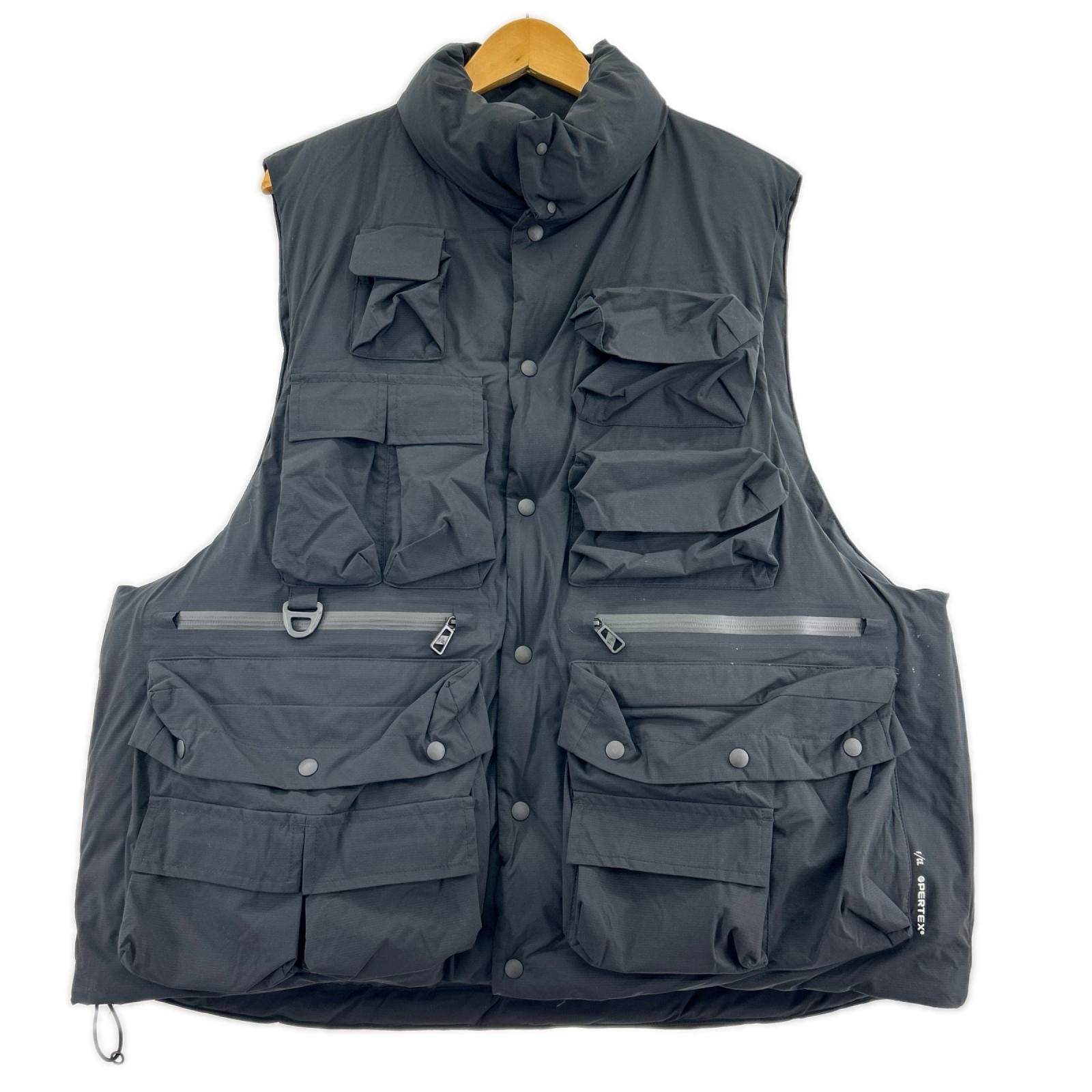 ダウンベスト F/CE PERTEX WATERPROOF DOWN VEST 黒 L ブラック