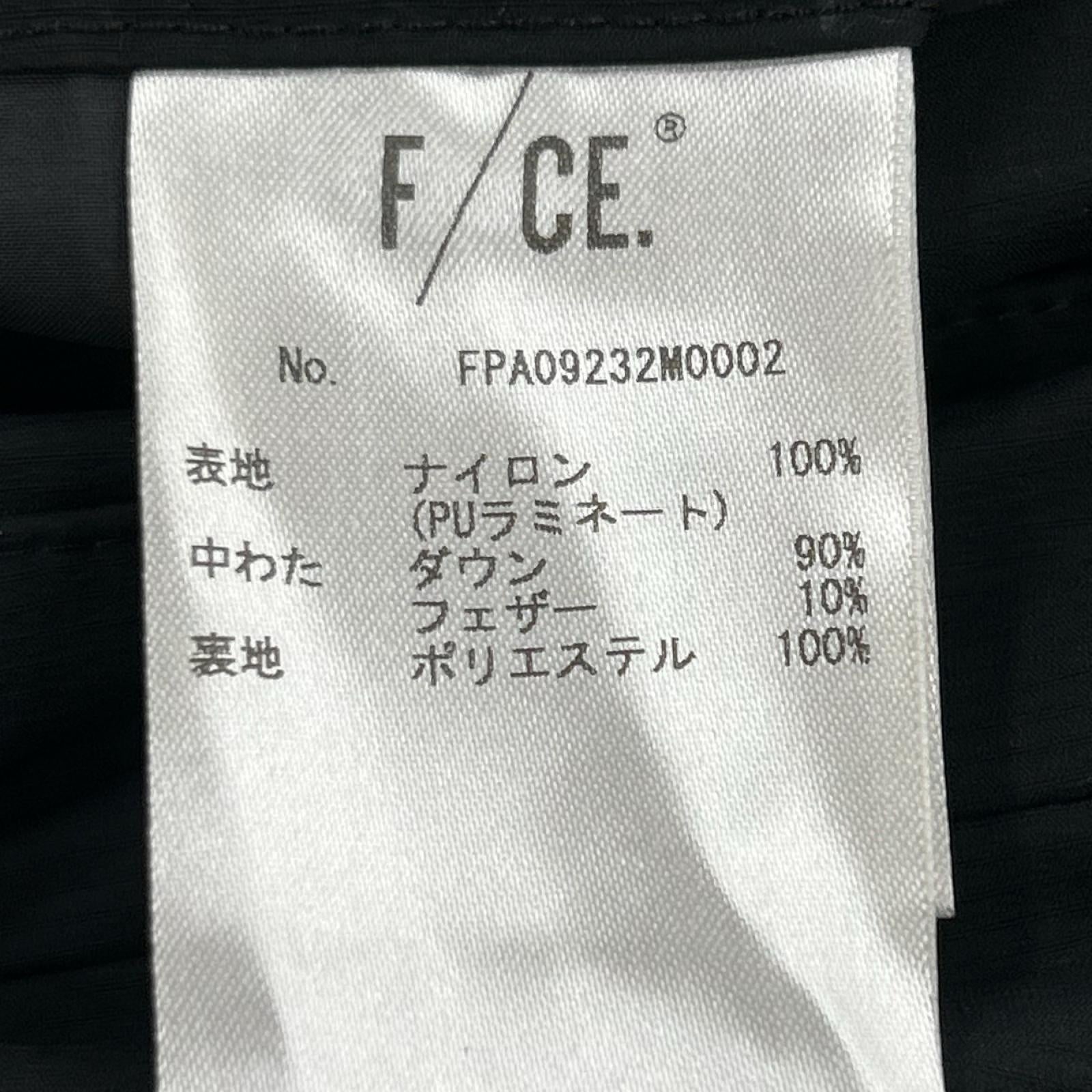 ダウンベスト F/CE PERTEX WATERPROOF DOWN VEST 黒 L ブラック