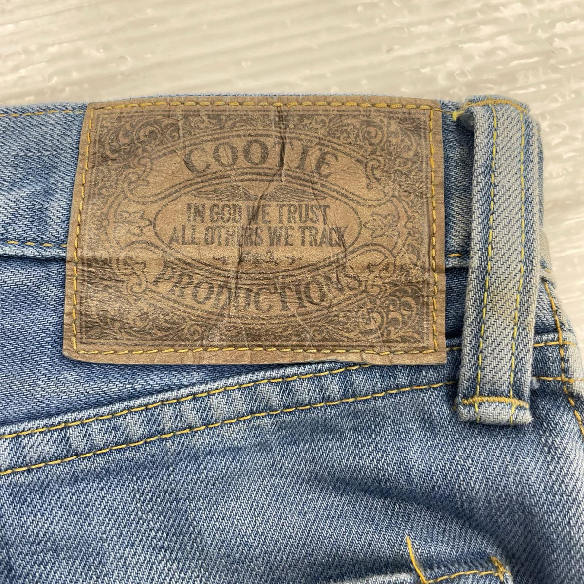デニムパンツ COOTIE リペア加工 デニムパンツ 青 30 ブルー