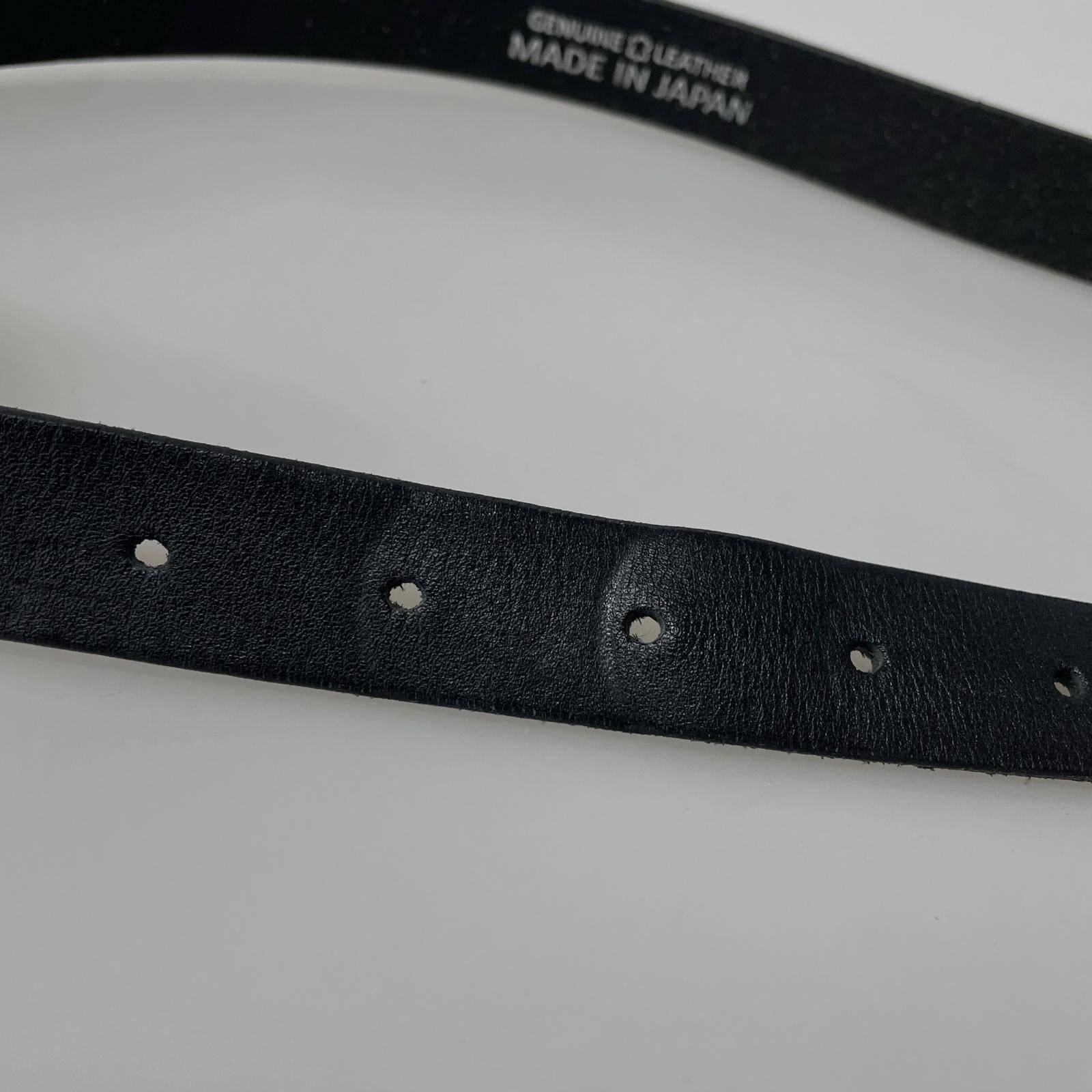 その他アクセサリー スタッズ ウエスタン ロングレザーベルト M ブラック