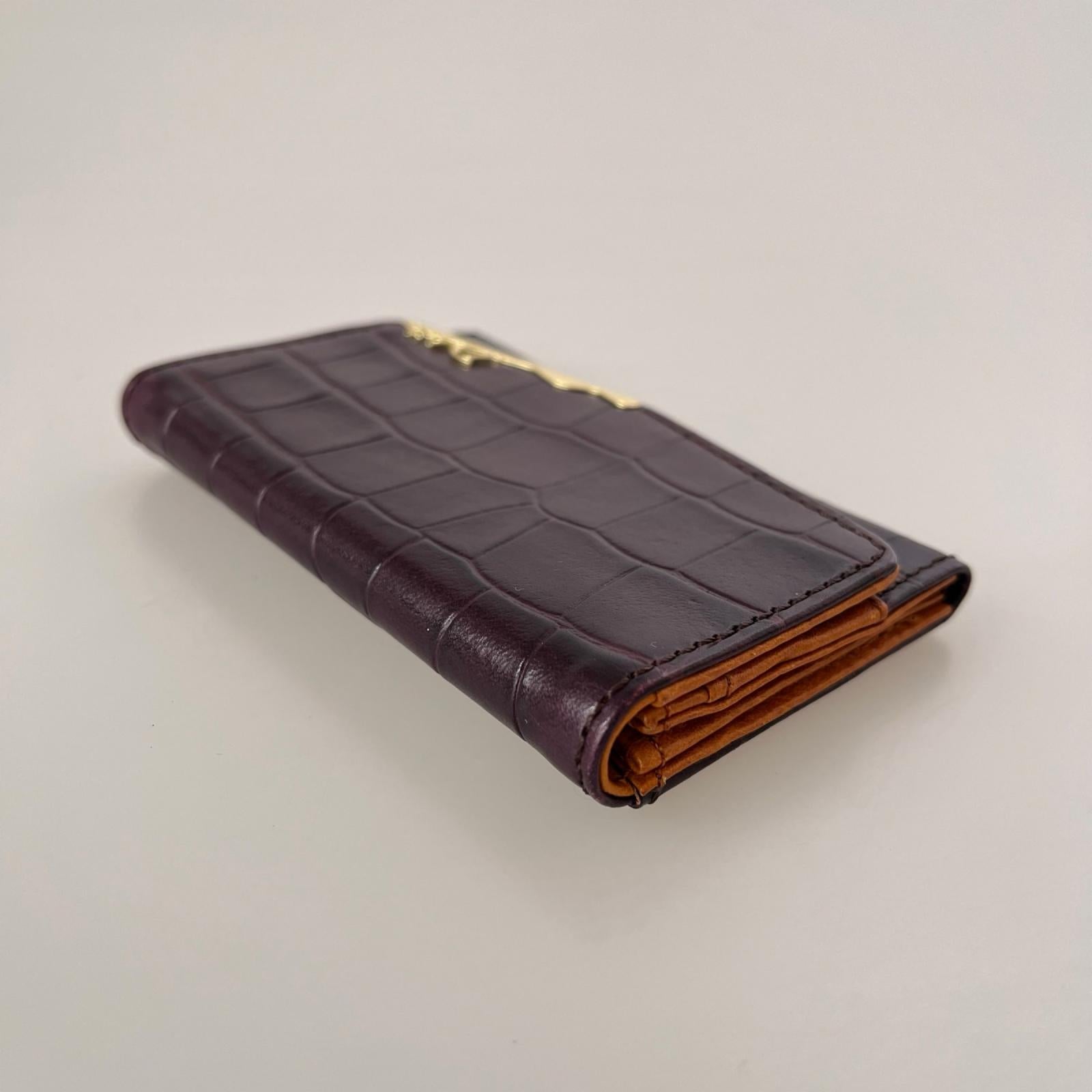 その他バッグ 型押し カードケース 茶 ブラウン