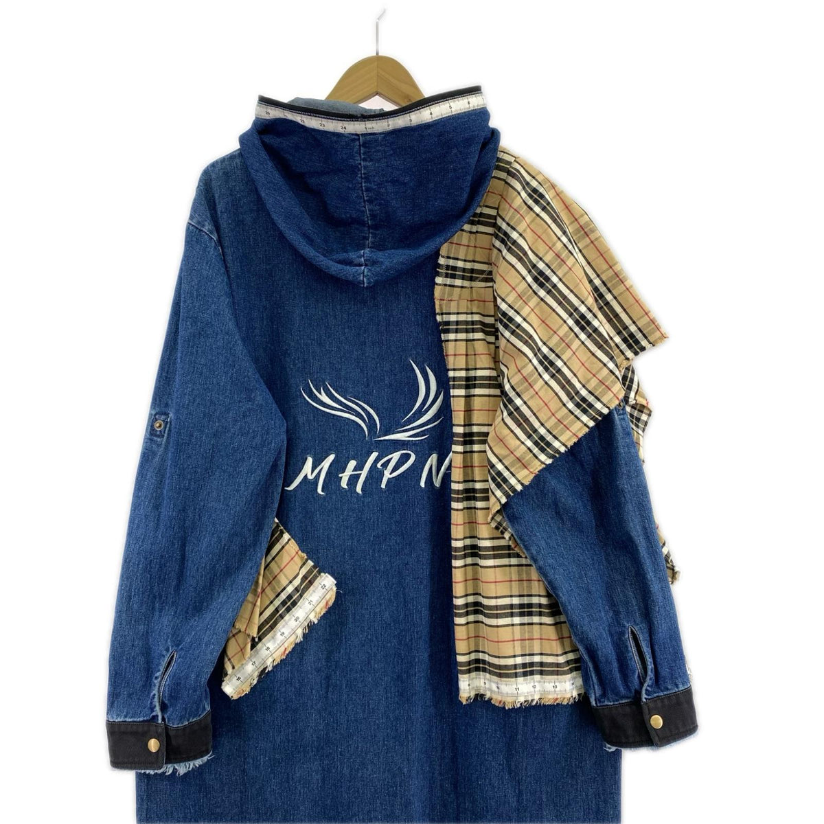 デニムジャケット CODONA DE MODA リメイク ロング丈ジャケット ネイビー