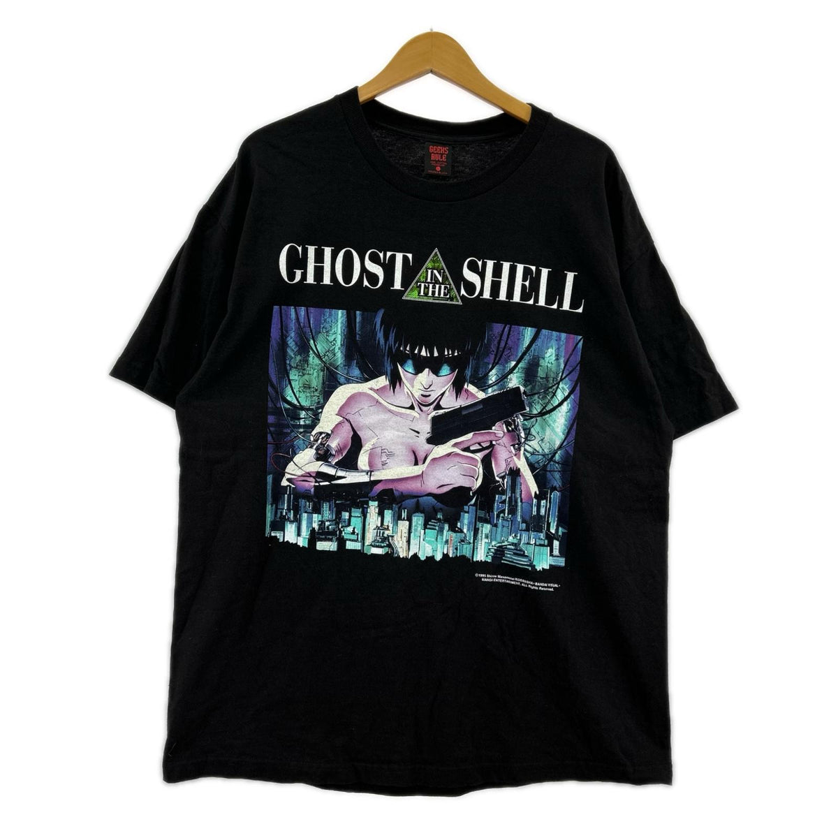 半袖Tシャツ geeks rule 攻殻機動隊 Tシャツ ブラック