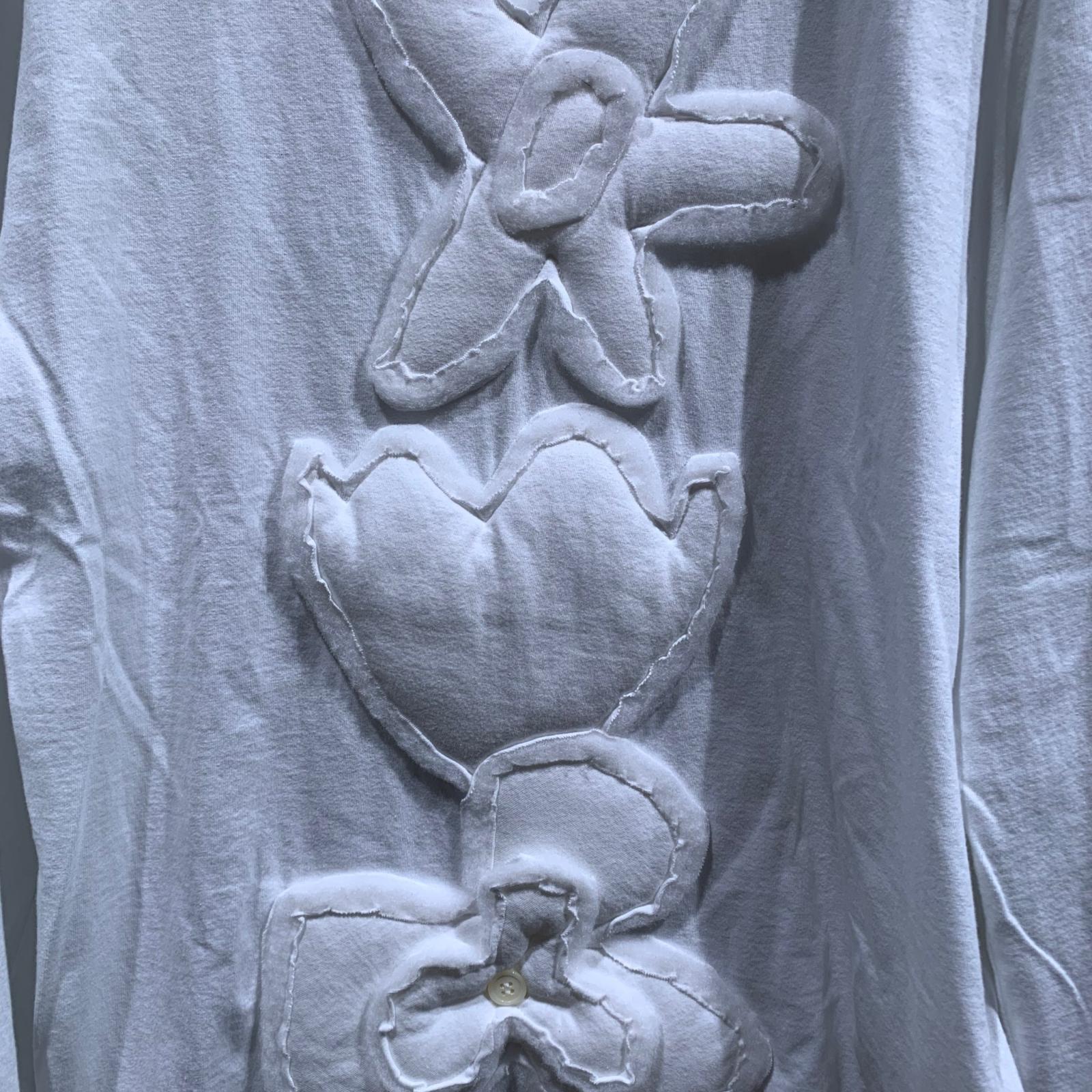 長袖Tシャツ 24AW 花柄刺繍長袖Tシャツ M