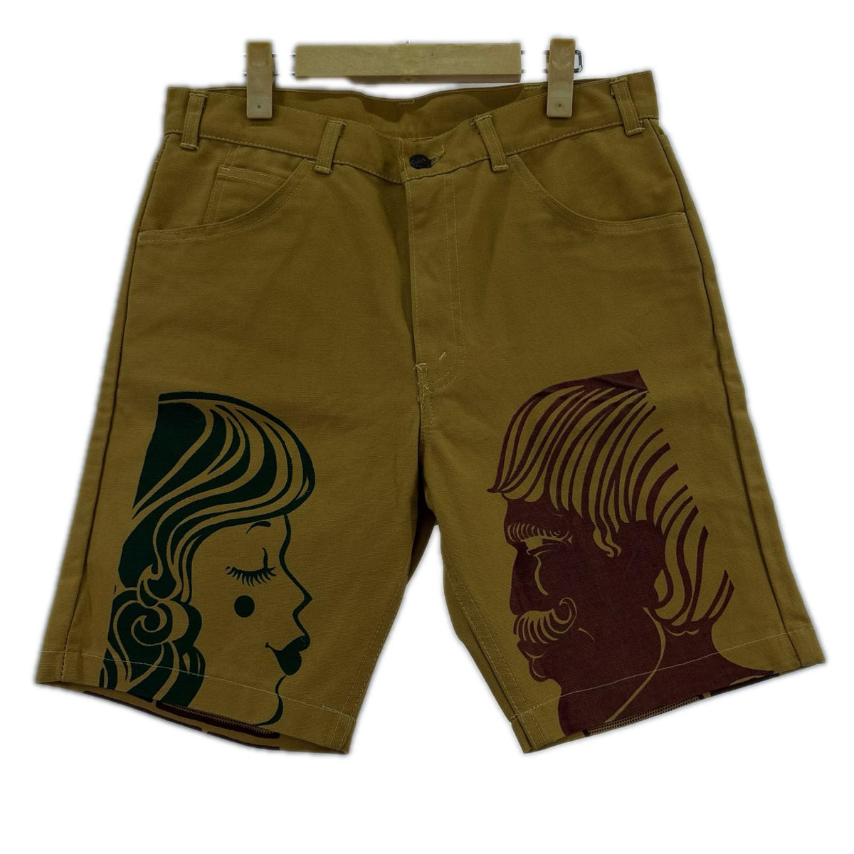 ショートパンツ 60's~ SPIKES Cut-Off Canvas Taperd Pants ブラウン