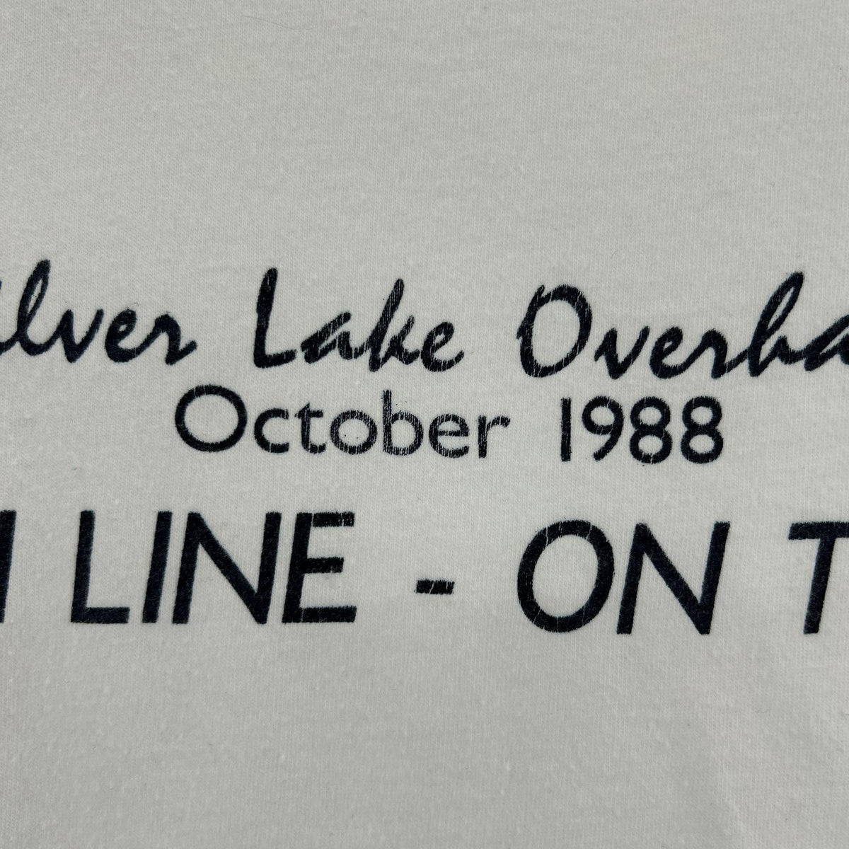 半袖Tシャツ 80s Hanes Silver Lake Overhauls (XL) ホワイト