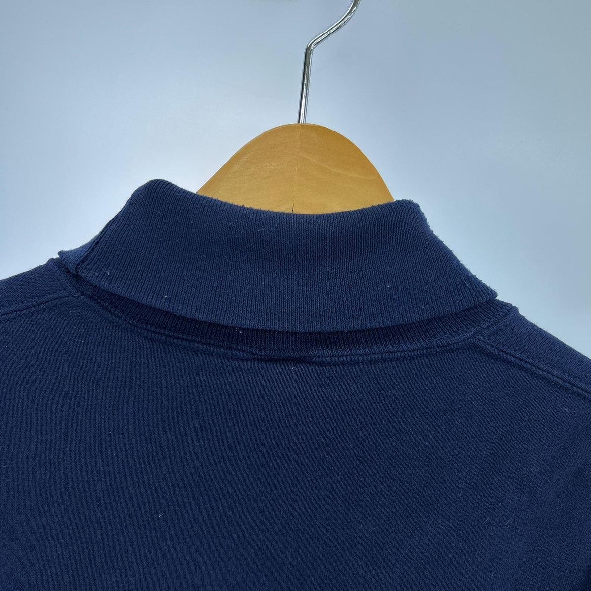 スウェット 90s RUSSEL USA製 タートルネック 青 XL ネイビー