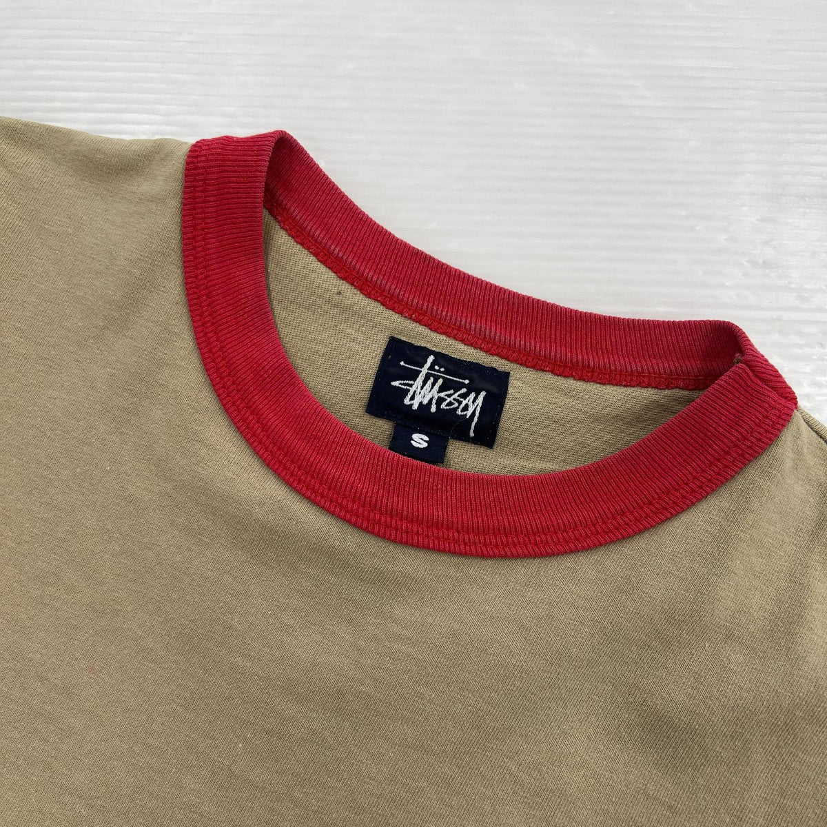 半袖Tシャツ 90s ラスタ リンガーT BEG (S) S ブラウン
