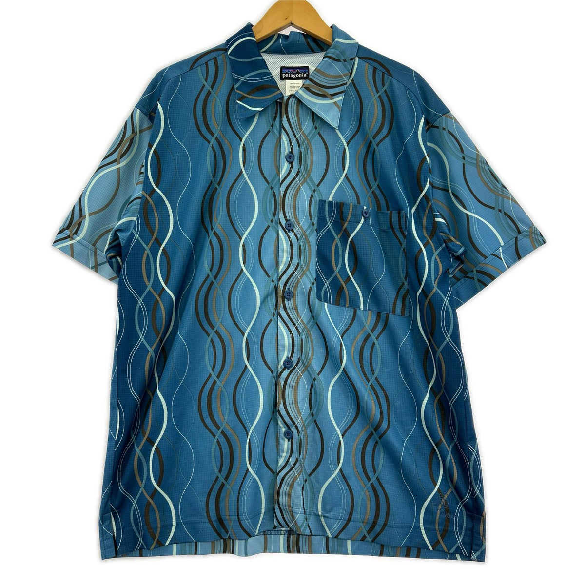 半袖シャツ 00s Rhythm Inyo Shirt BLU (M) M ブルー