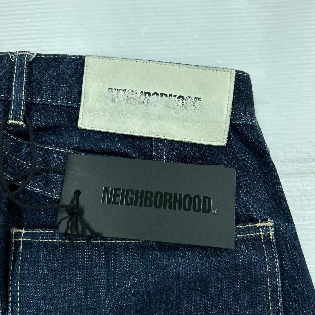 デニムパンツ NEIGHBORHOOD 20AW シンチバック デニム 202XBNH-PTM15 (S) S ブルー
