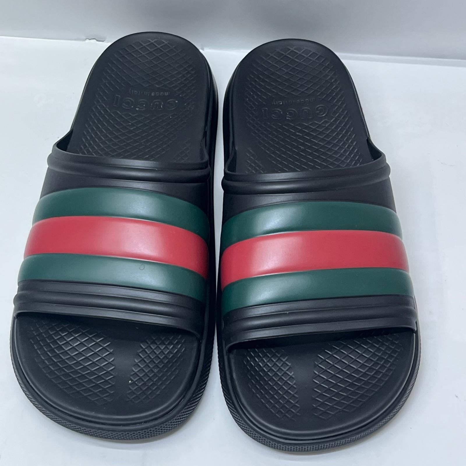 GUCCI シェリーライン スライドサンダル ブラック